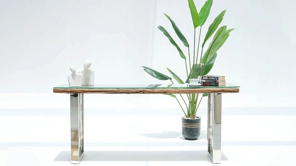 How to Create a Signature Entrance with the Right Console Table and Mirror - Art and craft furniture