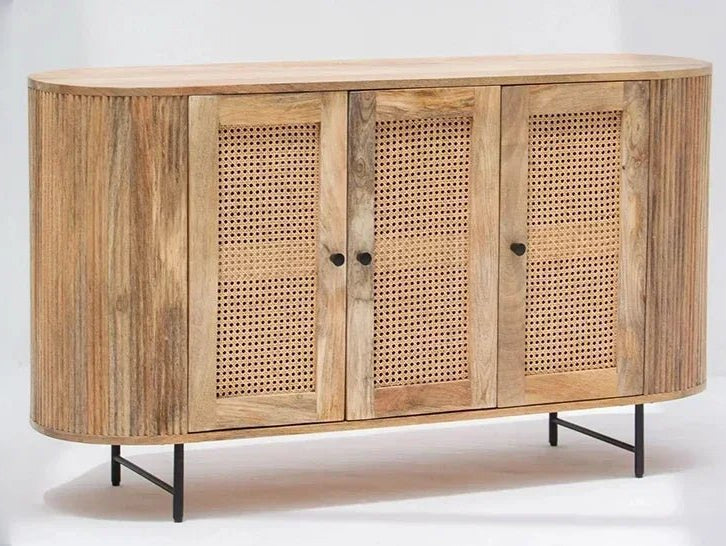 How to Style a Wooden Sideboard Without Making It Look Cluttered - Art and craft furniture