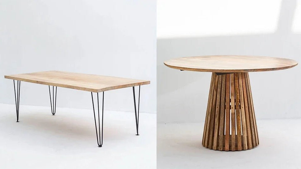 Round vs Rectangular Dining Tables: Which Is Better for Your Home? - Art and craft furniture