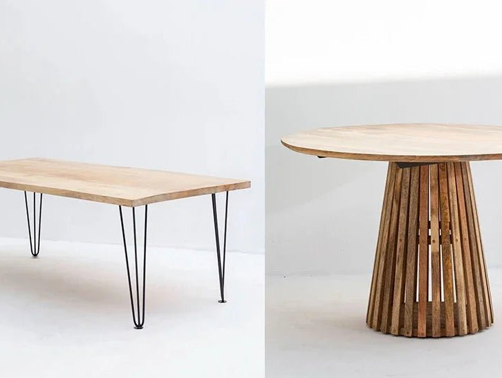 Round vs Rectangular Dining Tables: Which Is Better for Your Home? - Art and craft furniture