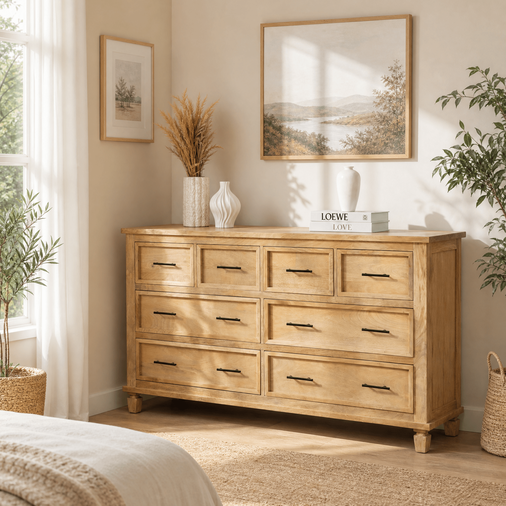 Wooden Chest of Drawers - Art and craft furniture