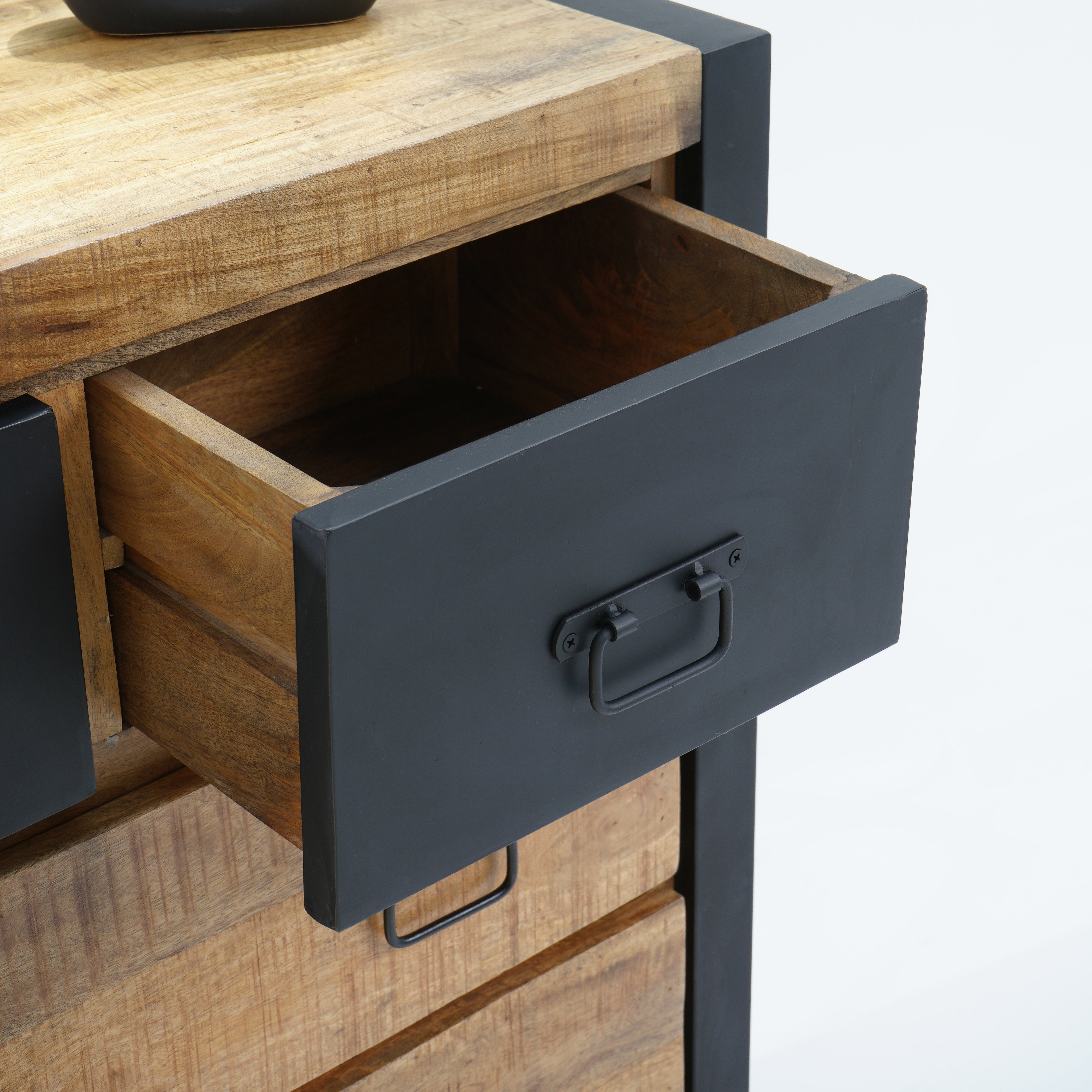 Mango Envy Industrial eight drawer chest of drawer