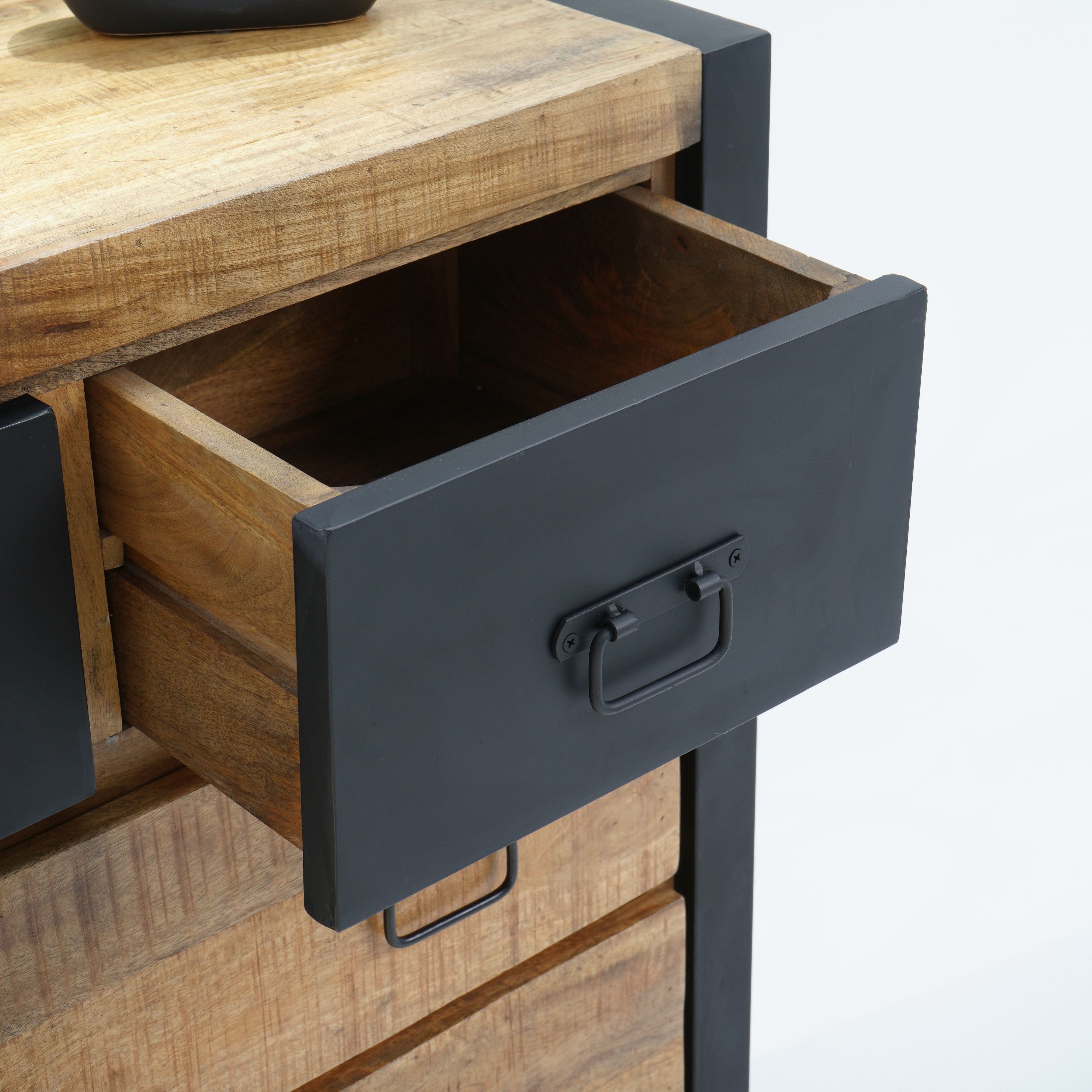MANGO ENVY INDUSTRIAL EIGHT DRAWER CHEST OF DRAWERS - Art and craft furniture