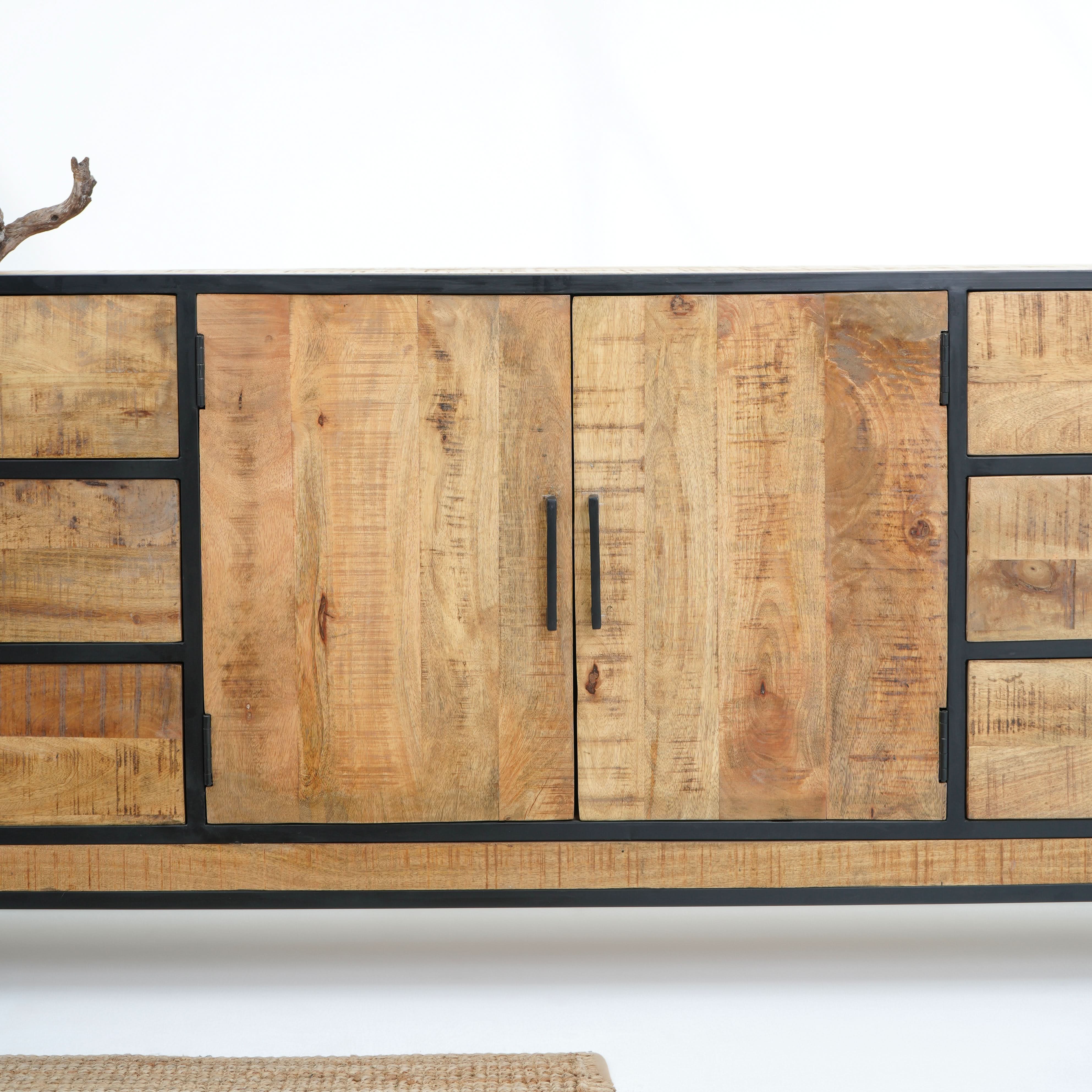 WESTLAE SIX DRAWER TWO DOOR SIDEBOARD - Art and craft furniture