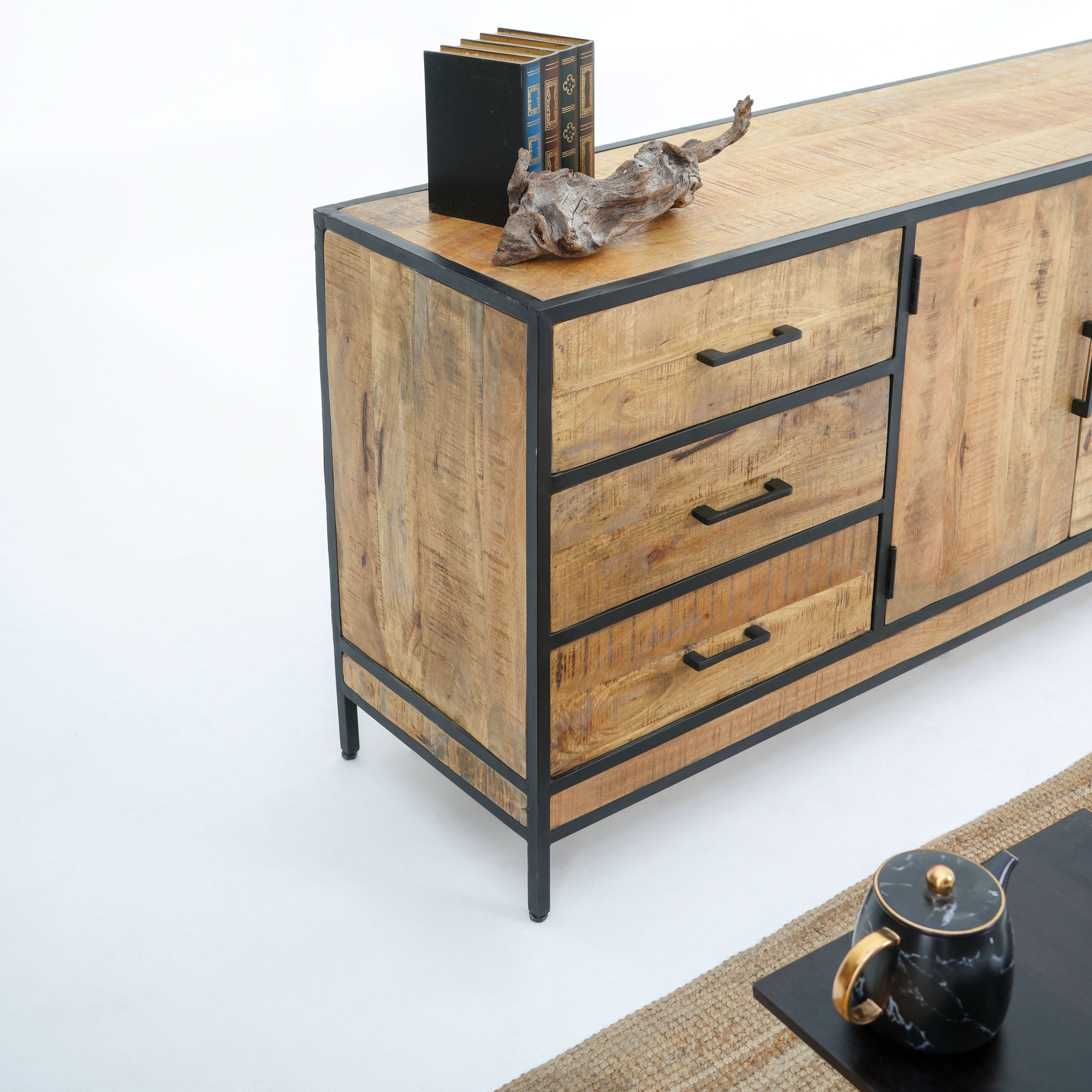 WESTLAE SIX DRAWER TWO DOOR SIDEBOARD - Art and craft furniture
