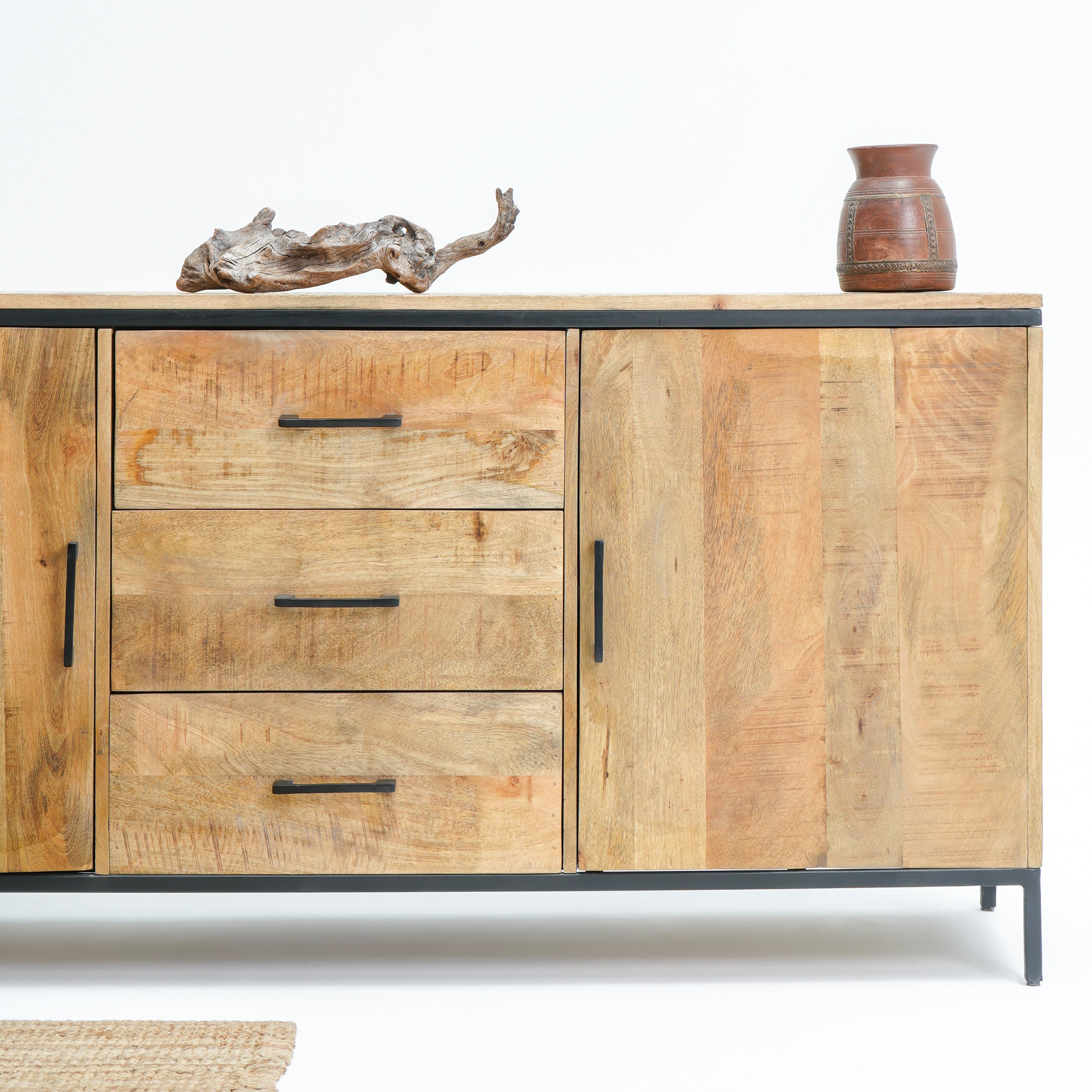 Madrid two door three drawer side board