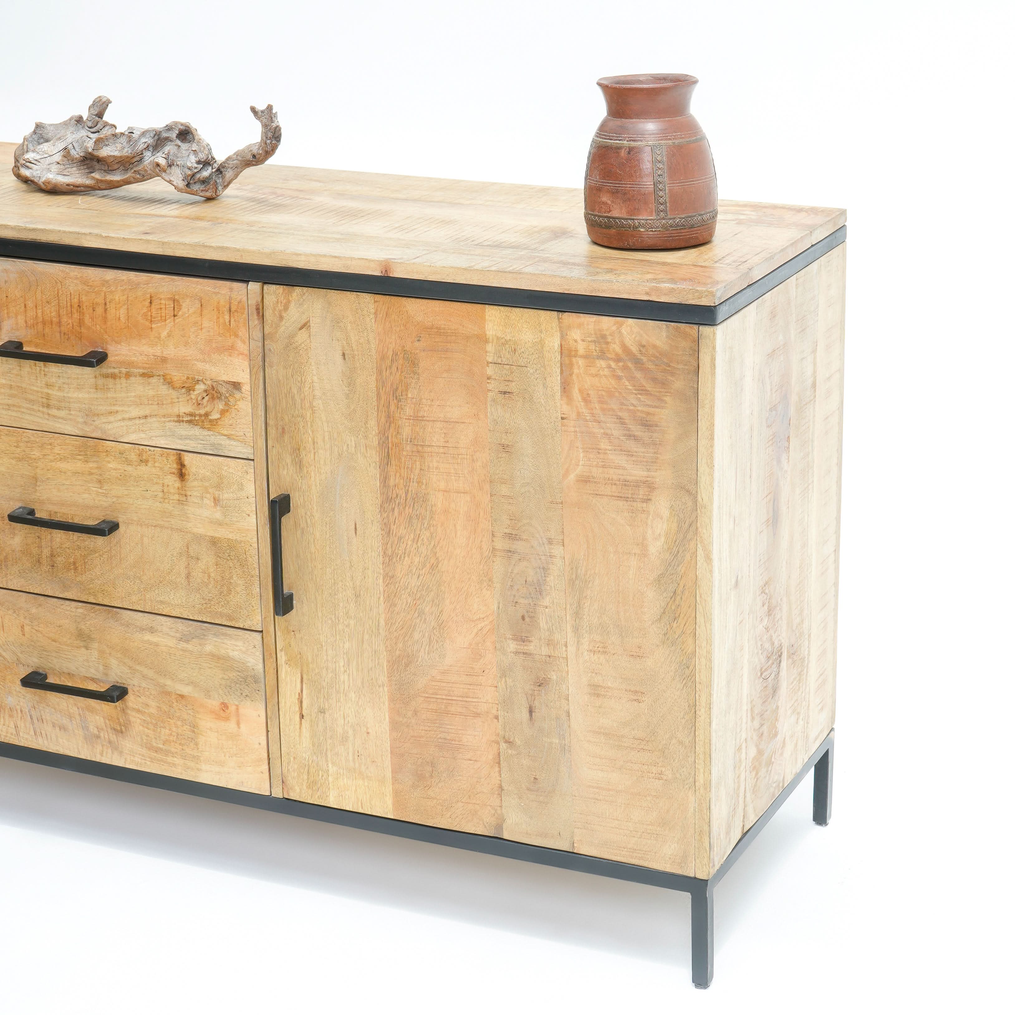 MADRID TWO DOOR THREE DRAWER SIDEBOARD - Art and craft furniture