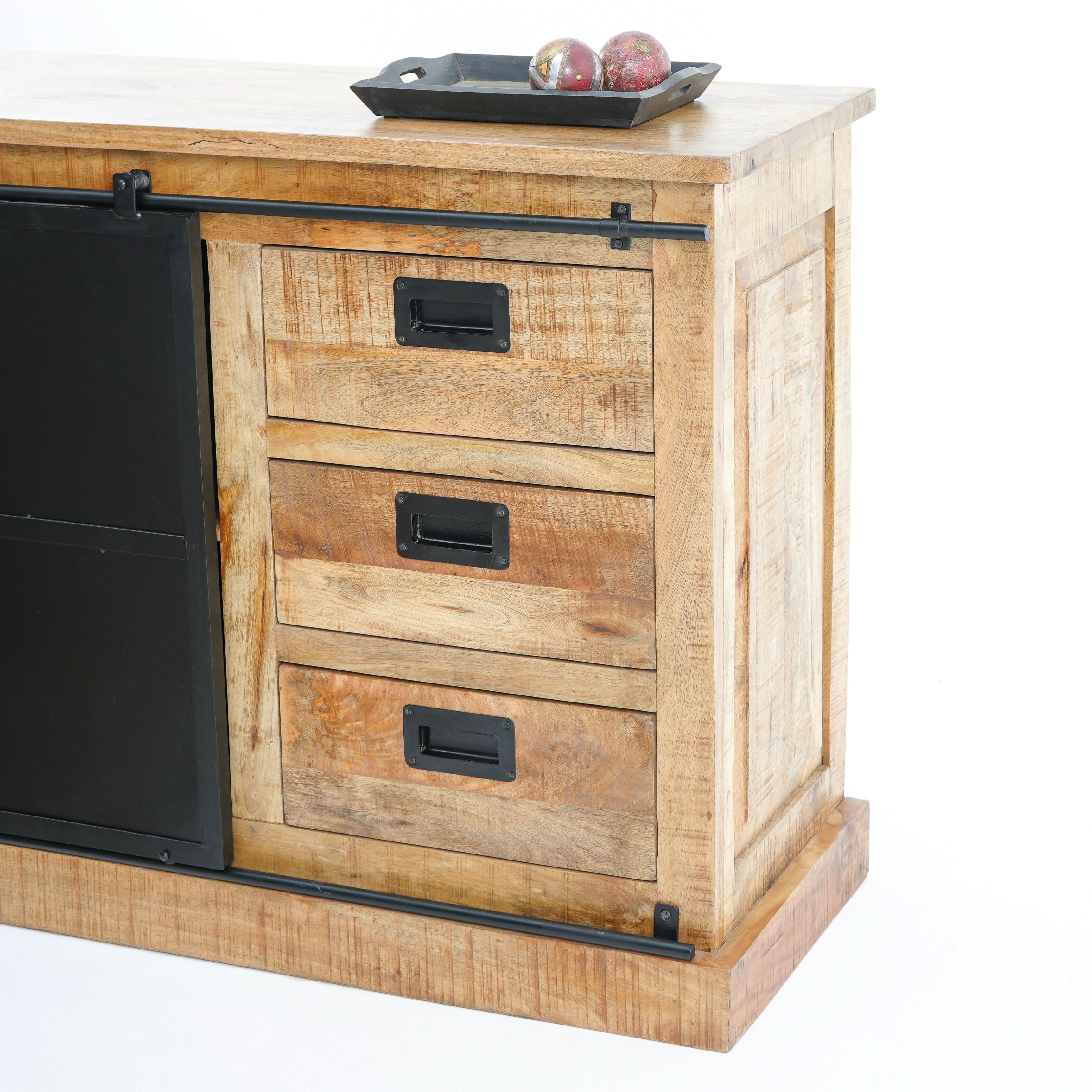 RAWDEN SIX DRAWER ONE DOOR SIDEBOARD - Art and craft furniture
