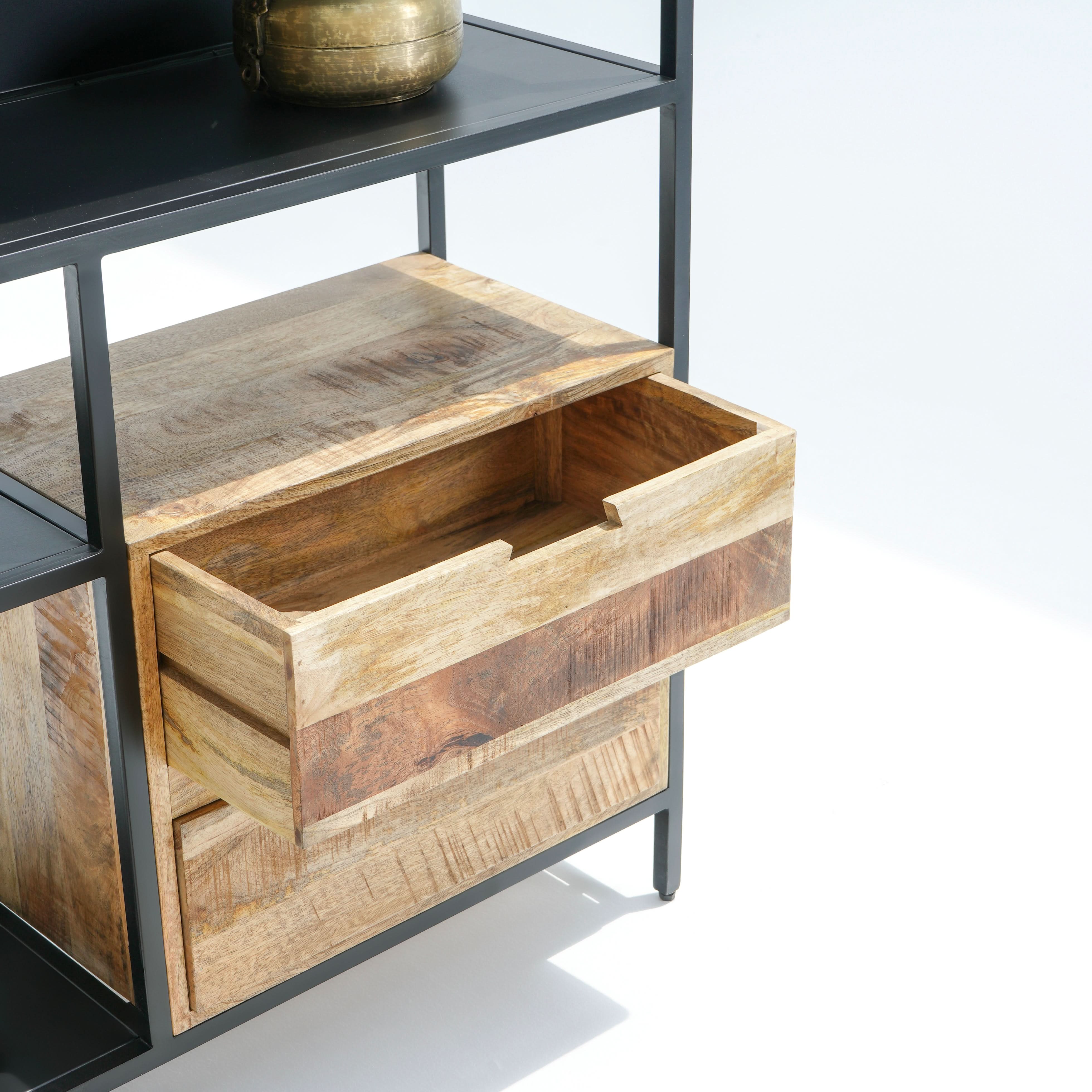 BERLIN LOFT WOODEN BOOKSHELF - Art and craft furniture