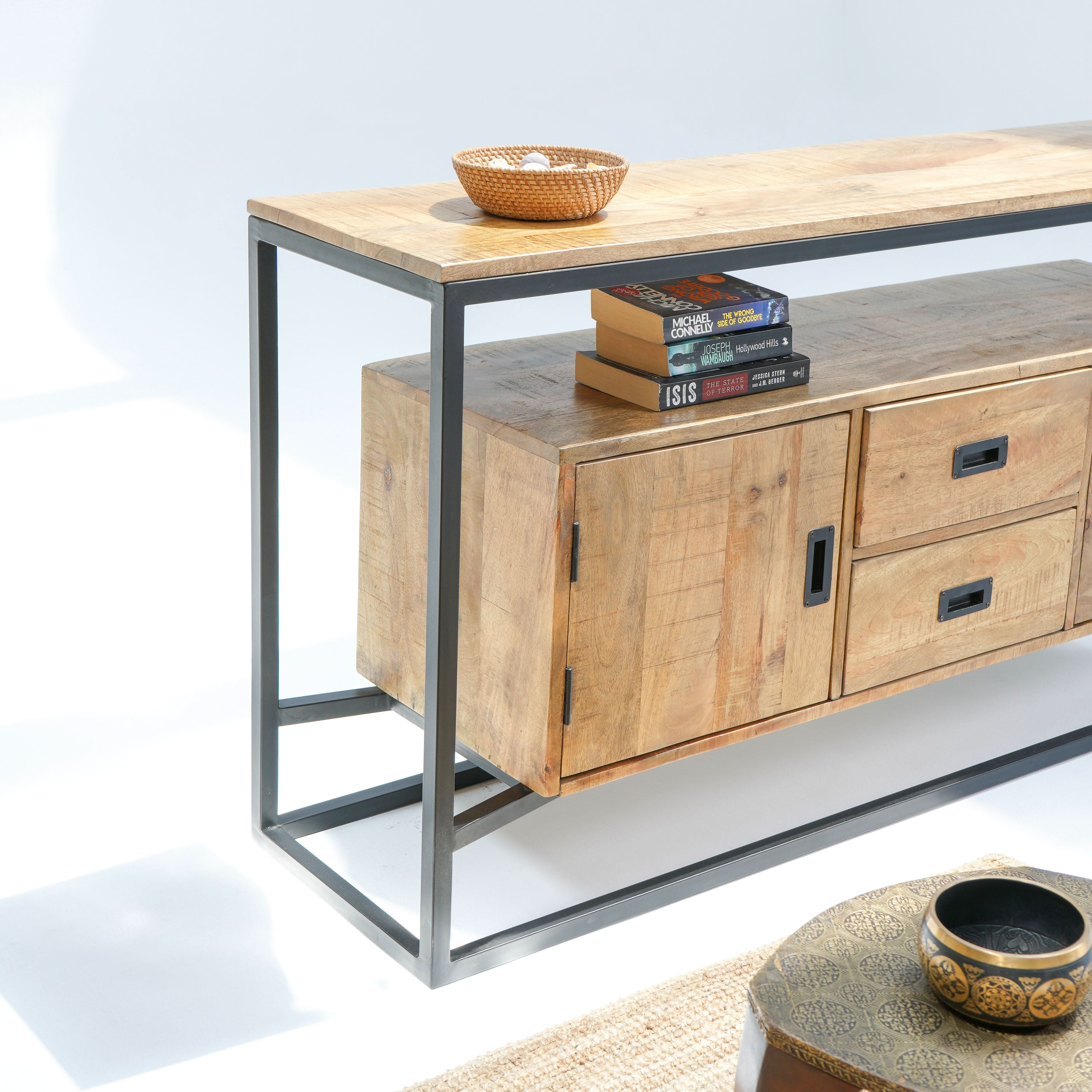 BERLIN LOFT INDUSTRIAL TWO DOOR SIDEBOARD - Art and craft furniture