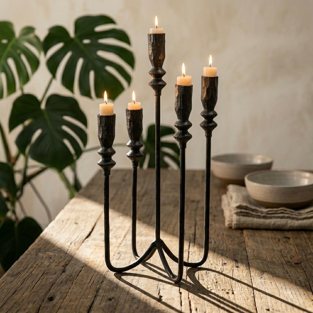 ALLURING AURA MULTI CANDLE HOLDER - Art and craft furniture