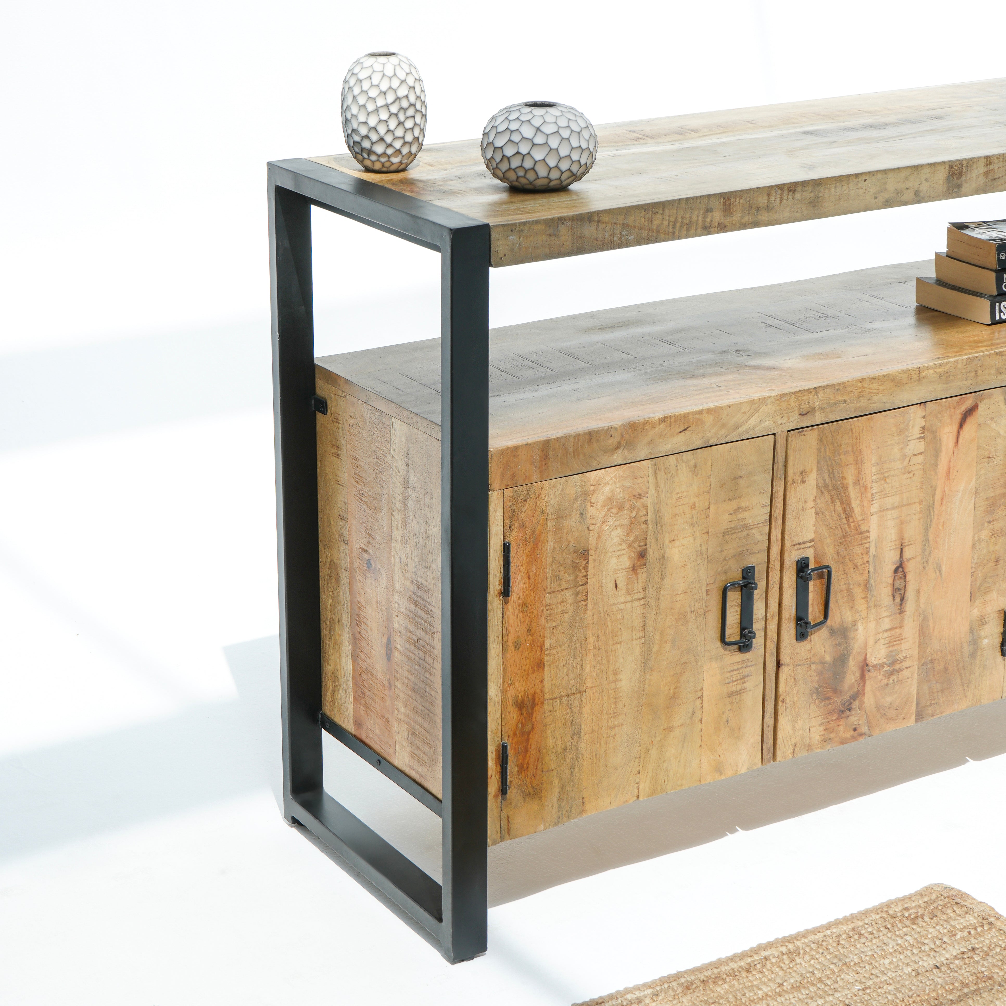 Ironix Wooden three Door Sideboard