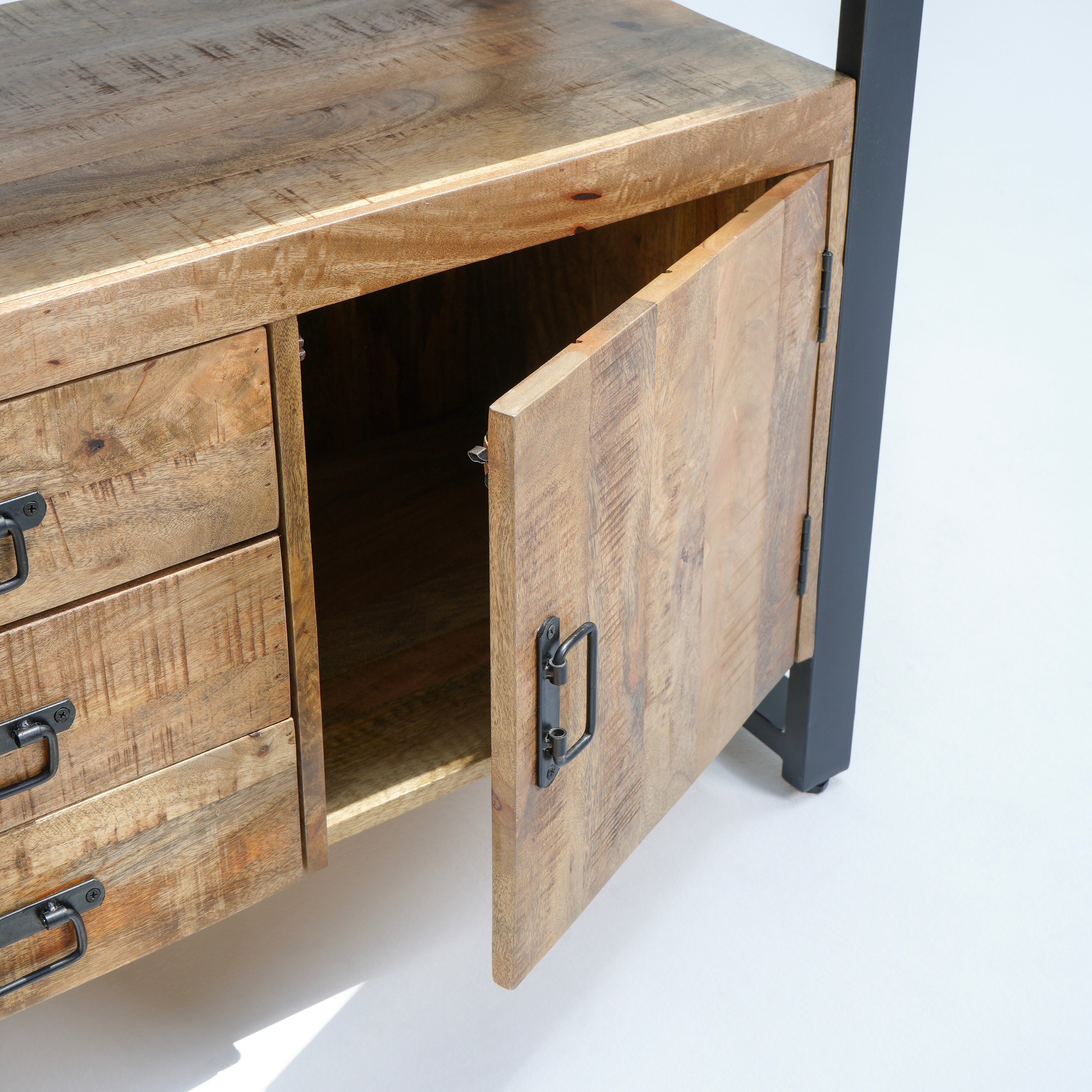 Vienna two door three drawer industrial sideboard