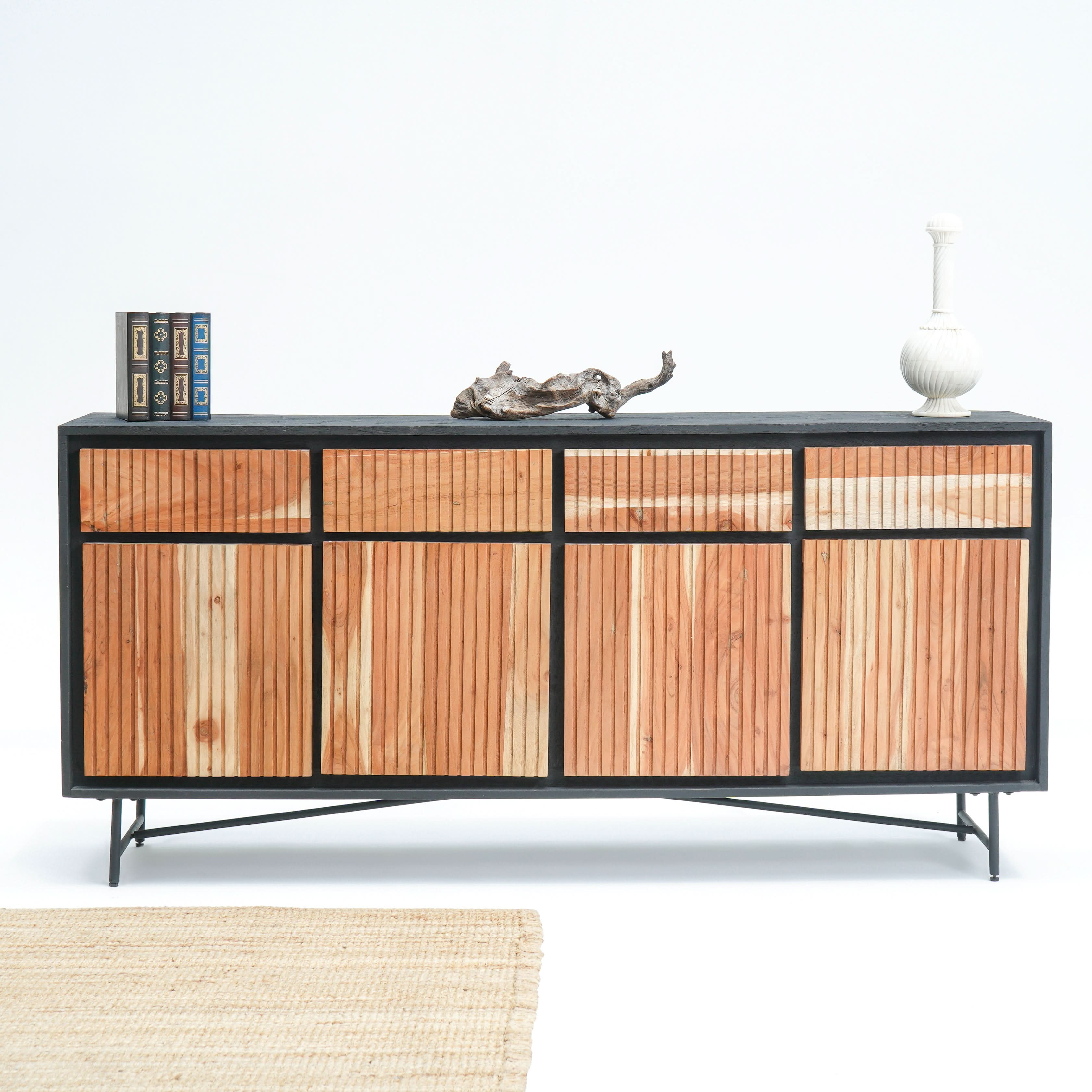 FLORENCE ACACIA WOOD SIDBEOARD - Art and craft furniture