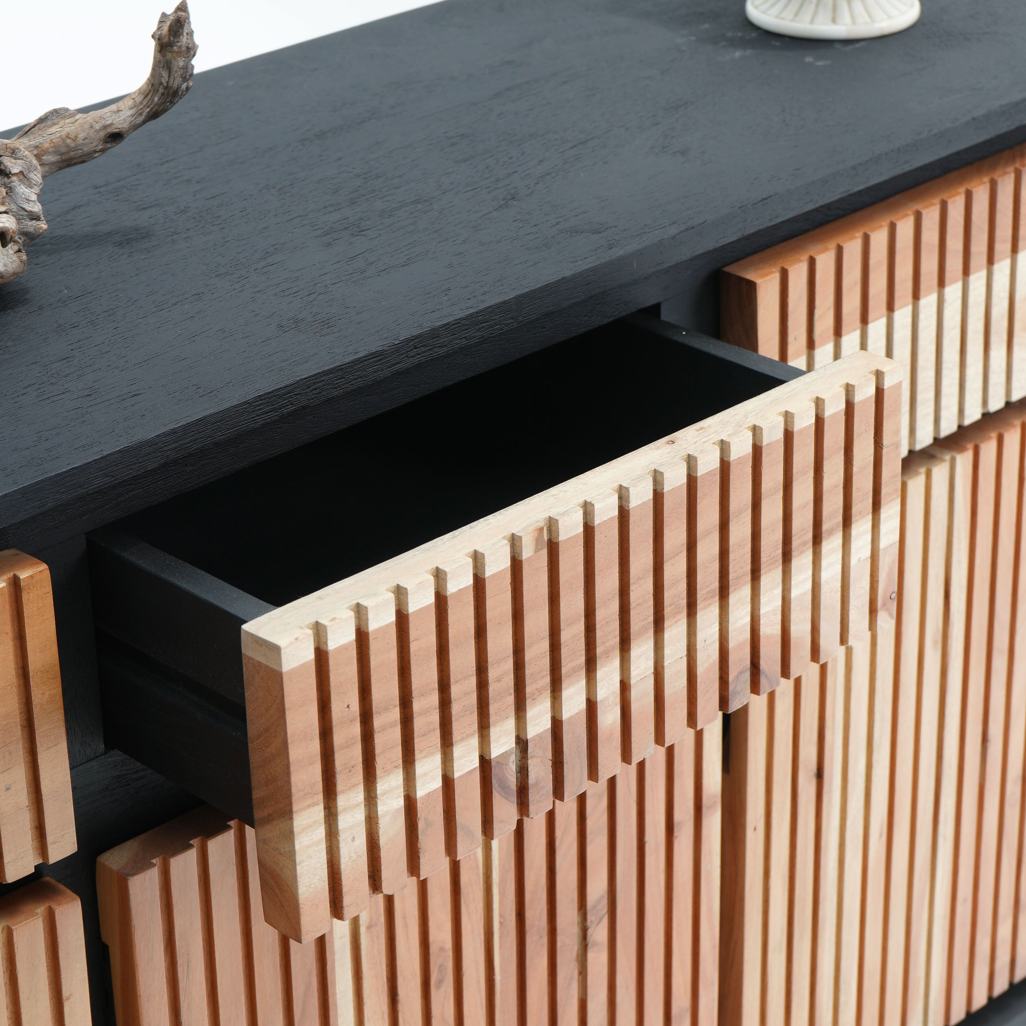 FLORENCE ACACIA WOOD SIDBEOARD - Art and craft furniture