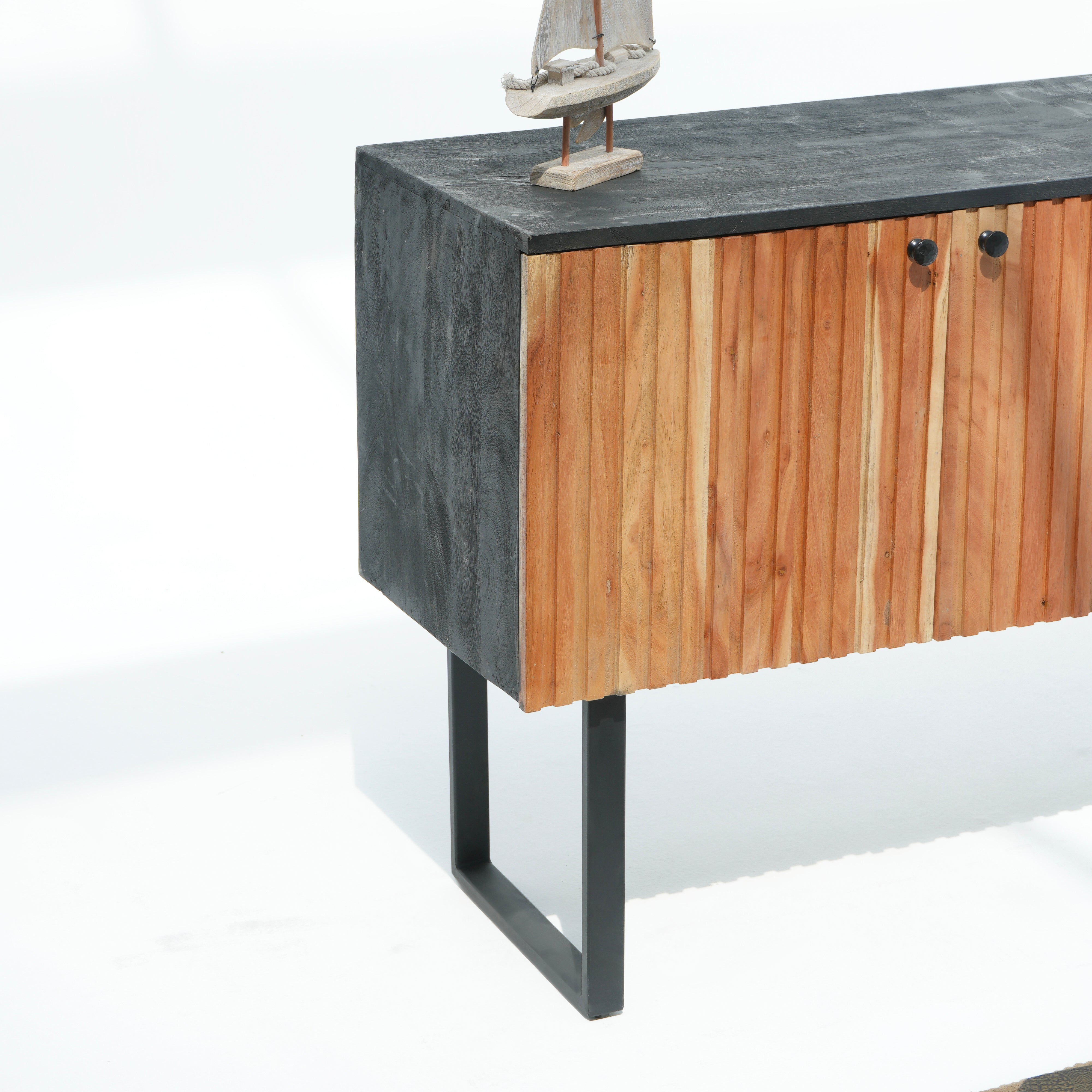 Novara acacia wood lining sideboard