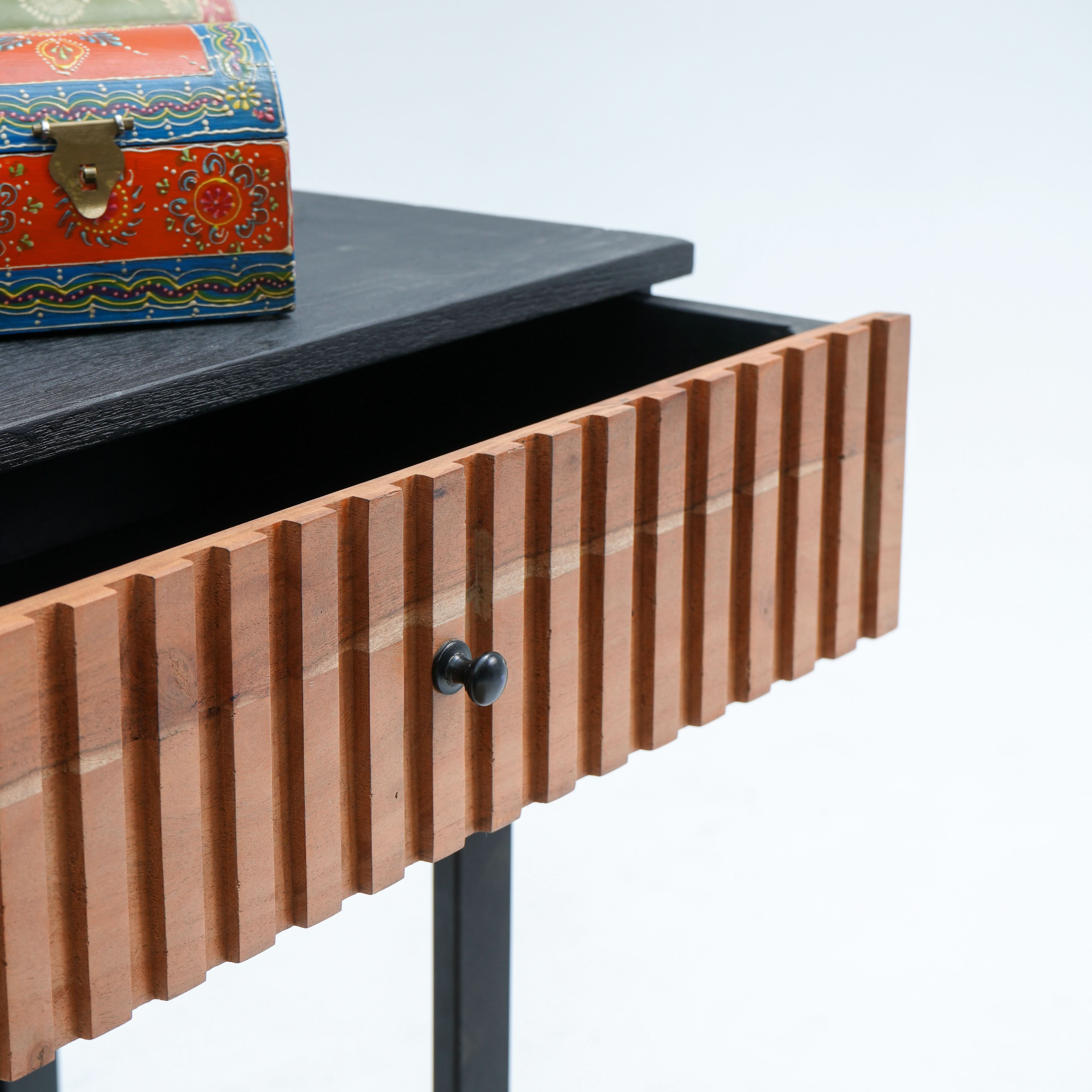 FLORENCE ACACIA TWO DRAWER CONSOLE TABLE - Art and craft furniture