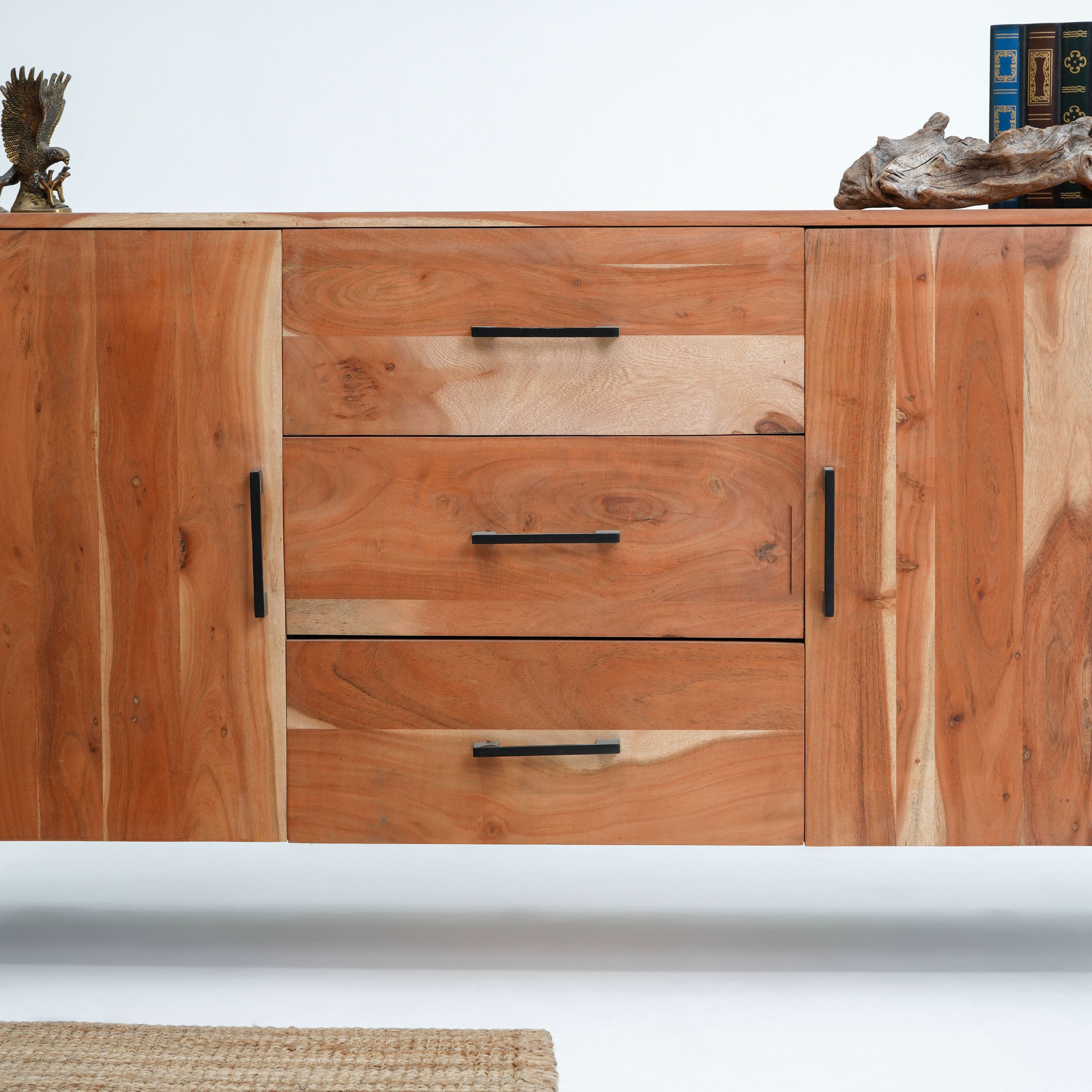 VILLENEUVE TWO DOOR THREE DRAWER SIDEBOARD - Art and craft furniture
