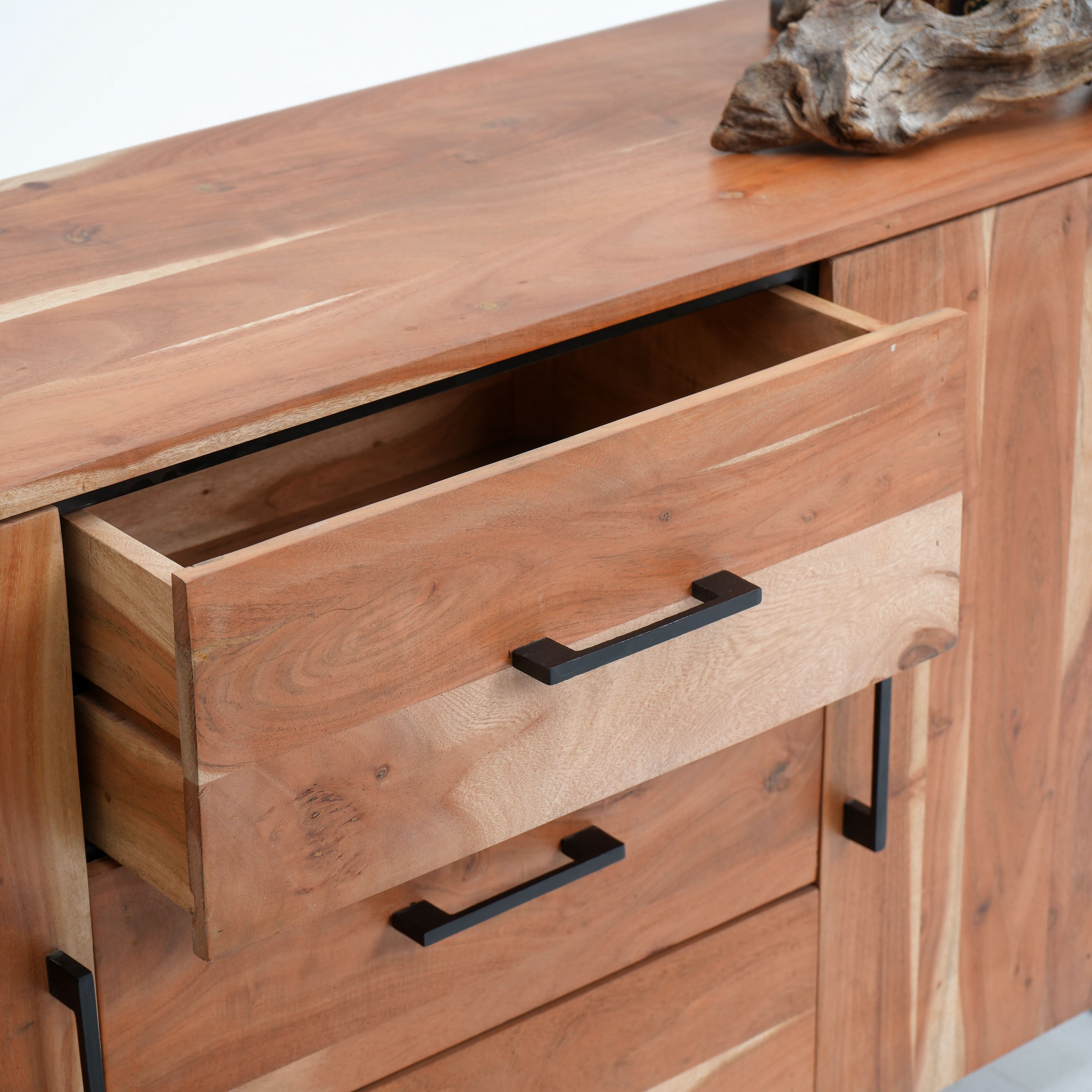 VILLENEUVE TWO DOOR THREE DRAWER SIDEBOARD - Art and craft furniture