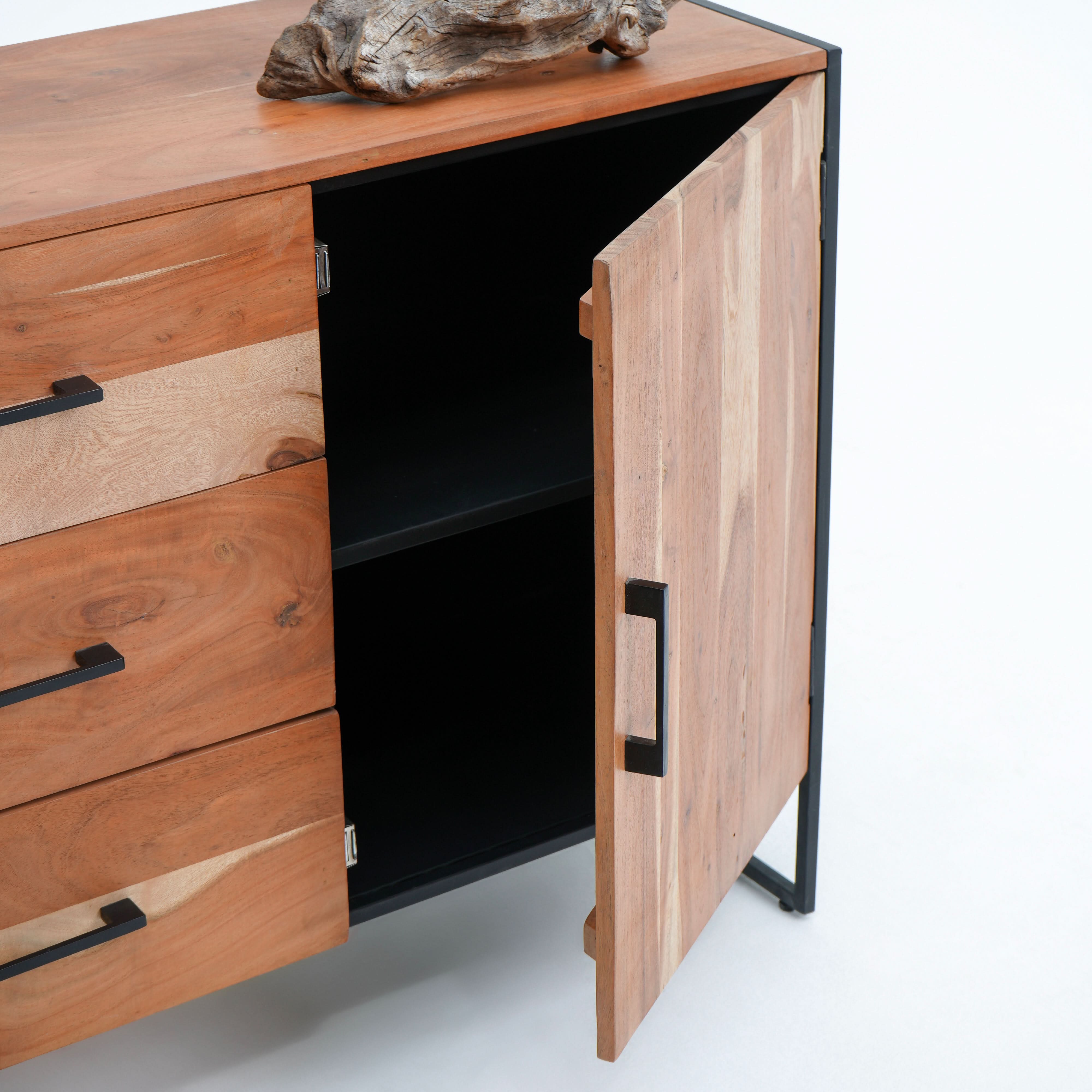 VILLENEUVE TWO DOOR THREE DRAWER SIDEBOARD - Art and craft furniture