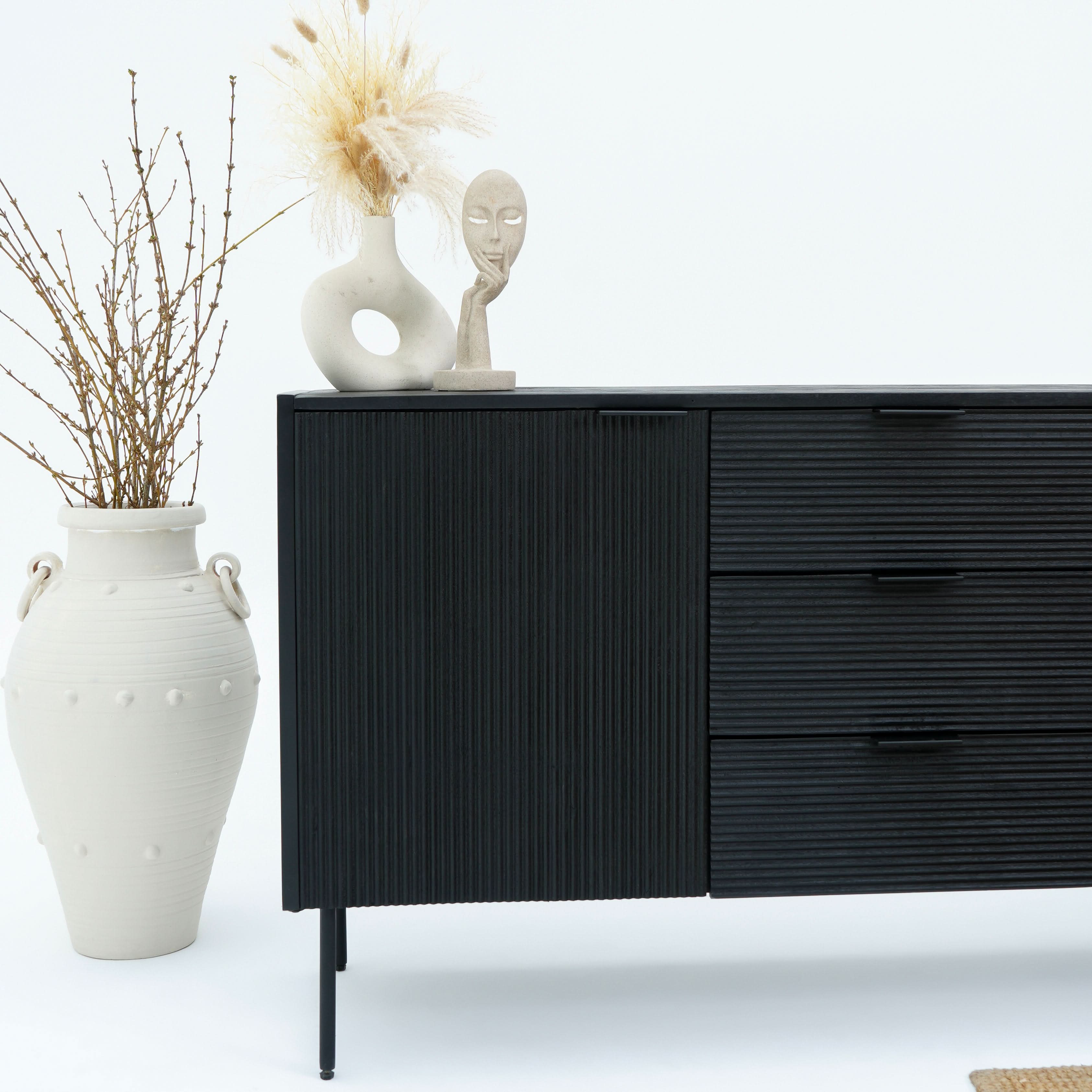 LINWOOD TWO DOOR THREE DRAWER SIDEBOARD - Art and craft furniture