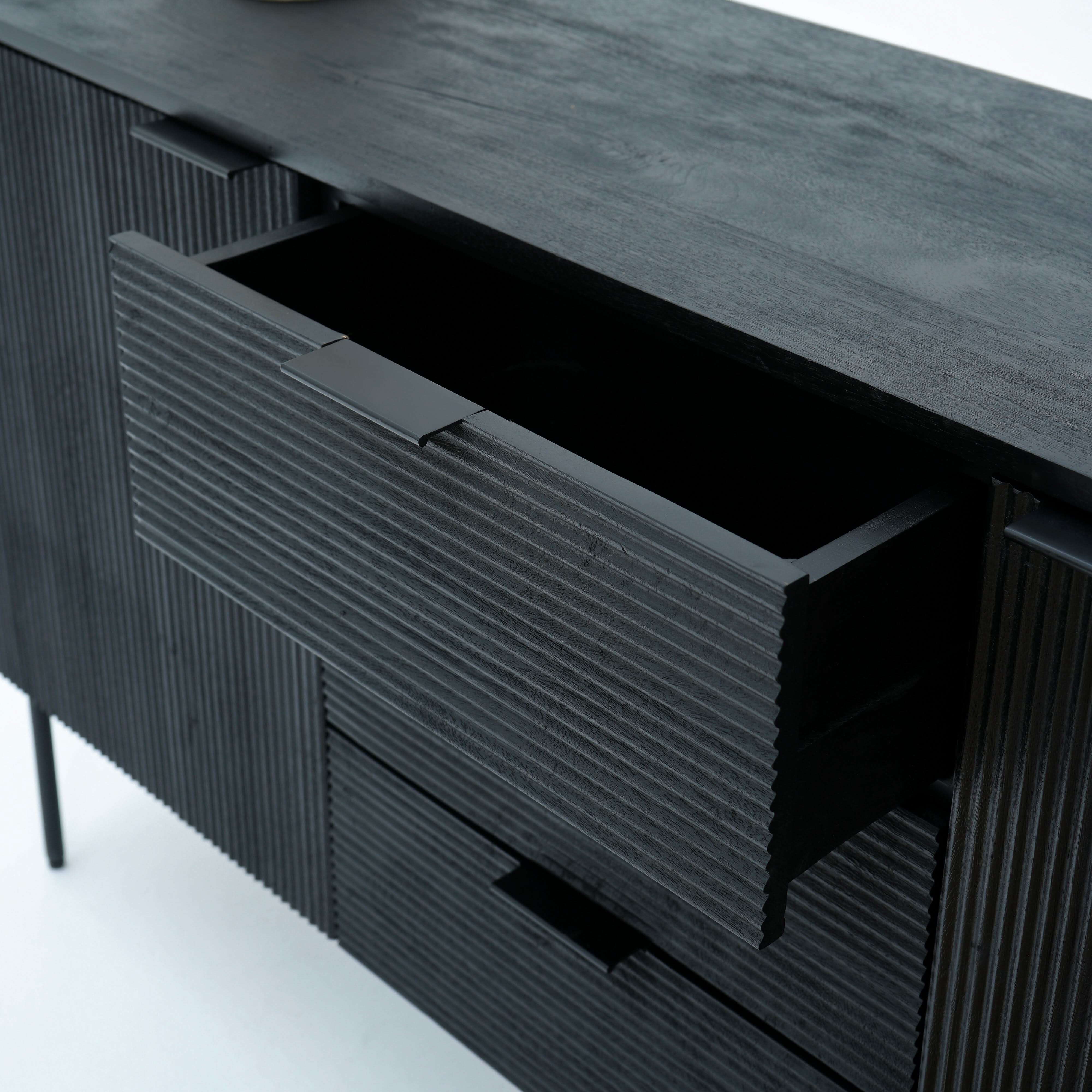 LINWOOD TWO DOOR THREE DRAWER SIDEBOARD - Art and craft furniture