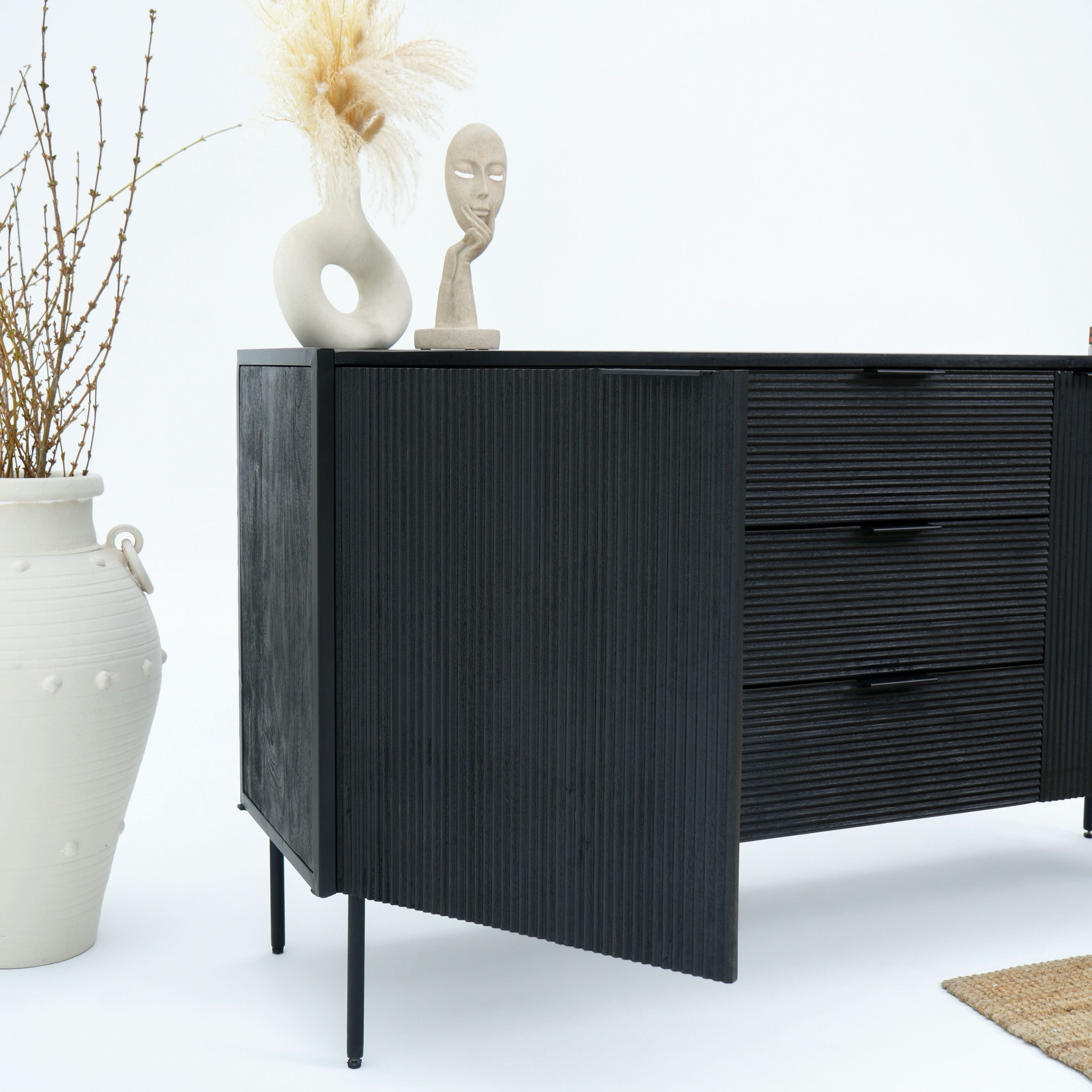 LINWOOD TWO DOOR THREE DRAWER SIDEBOARD - Art and craft furniture