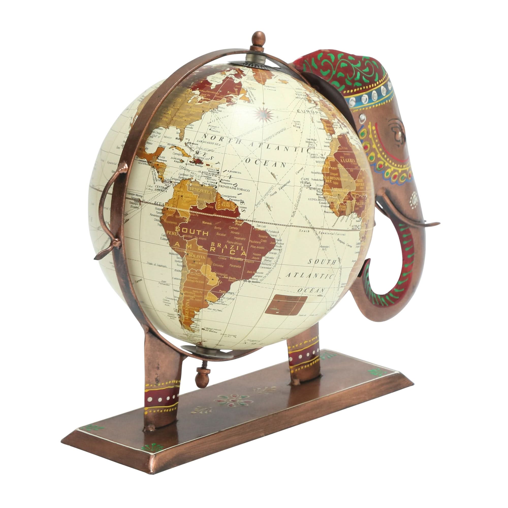 ELEPHANT METAL GLOBE - Art and craft furniture