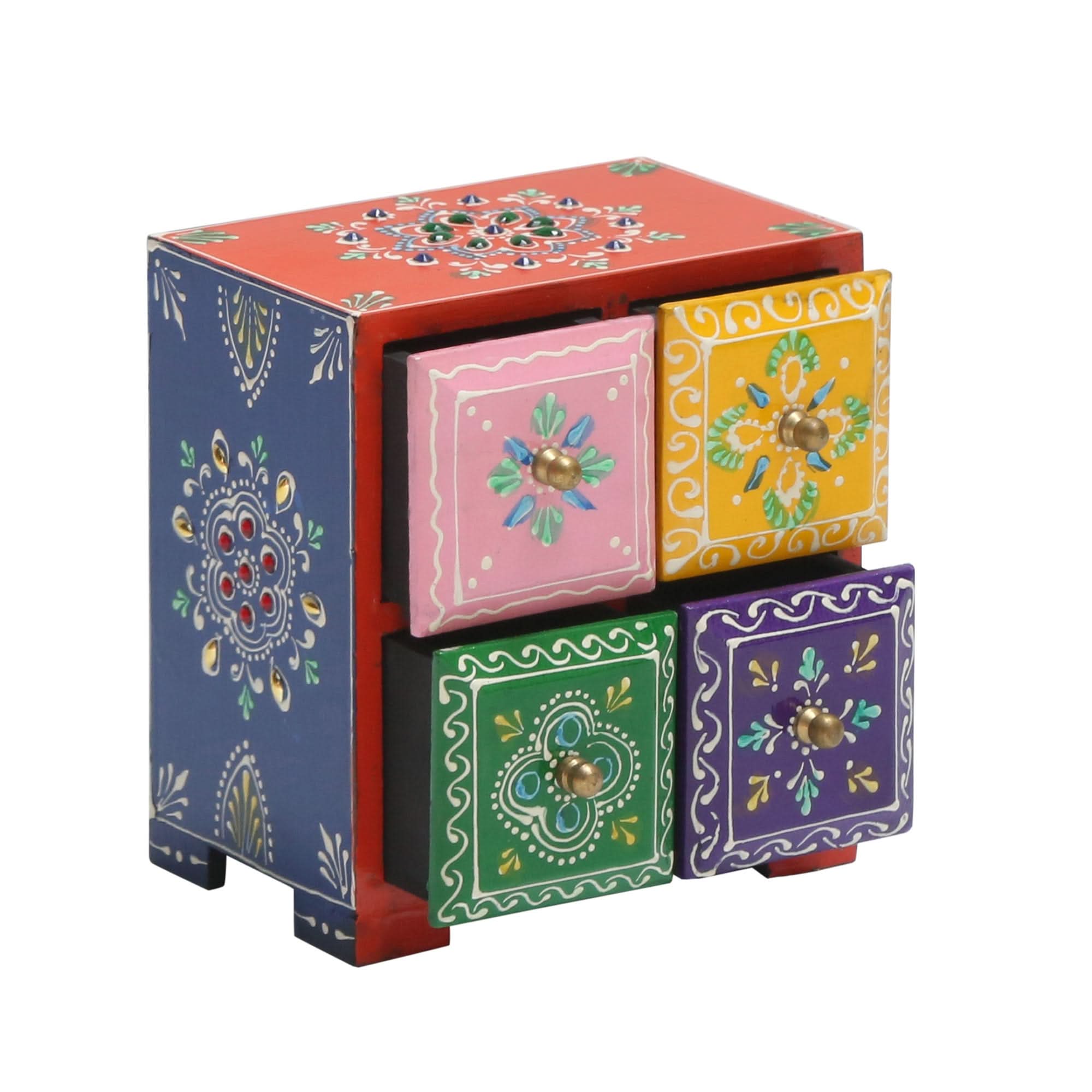 WOODEN CHEST OF DRAWER PAINTING - Art and craft furniture