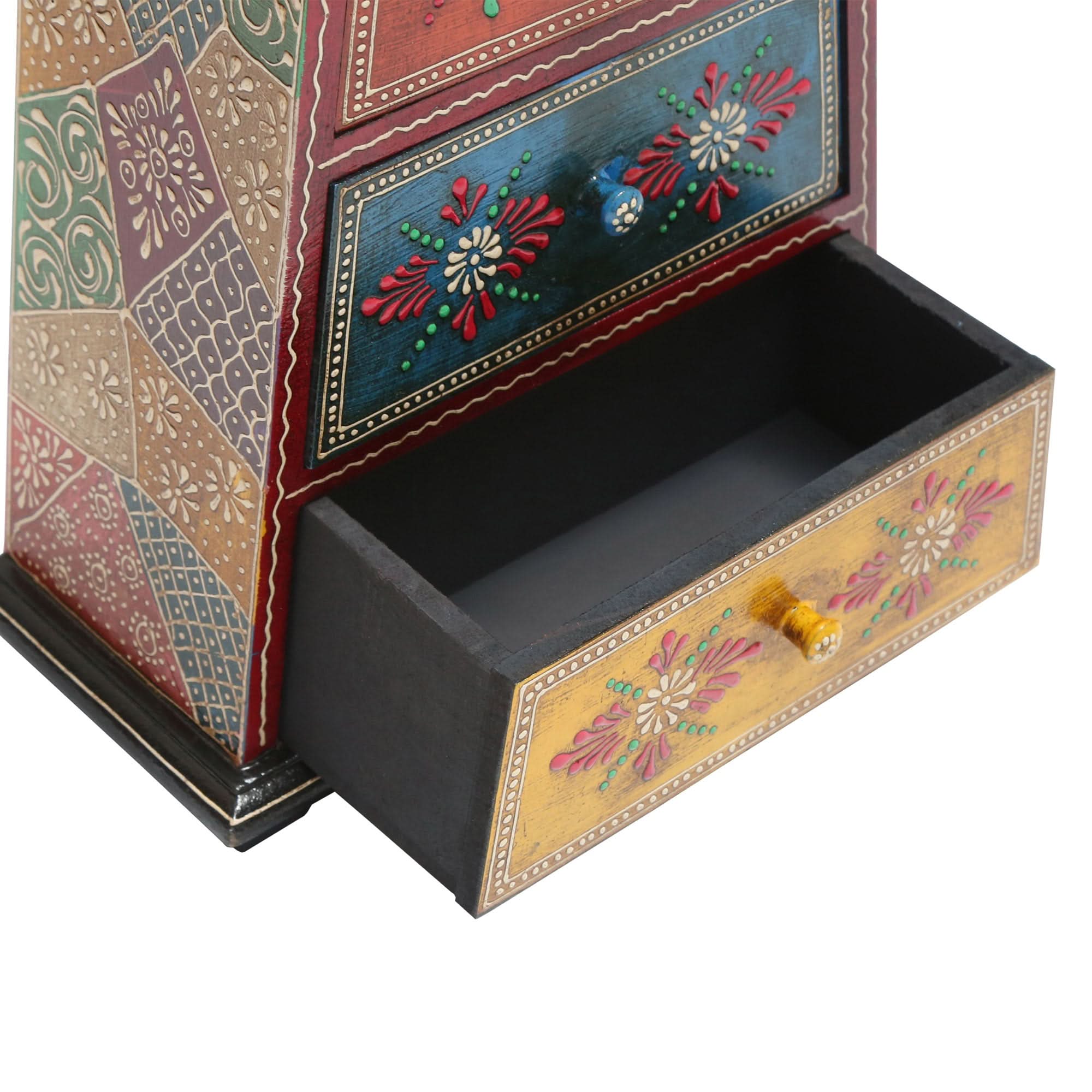 WOODEN PYRAMID SET OF THREE CHEST - Art and craft furniture