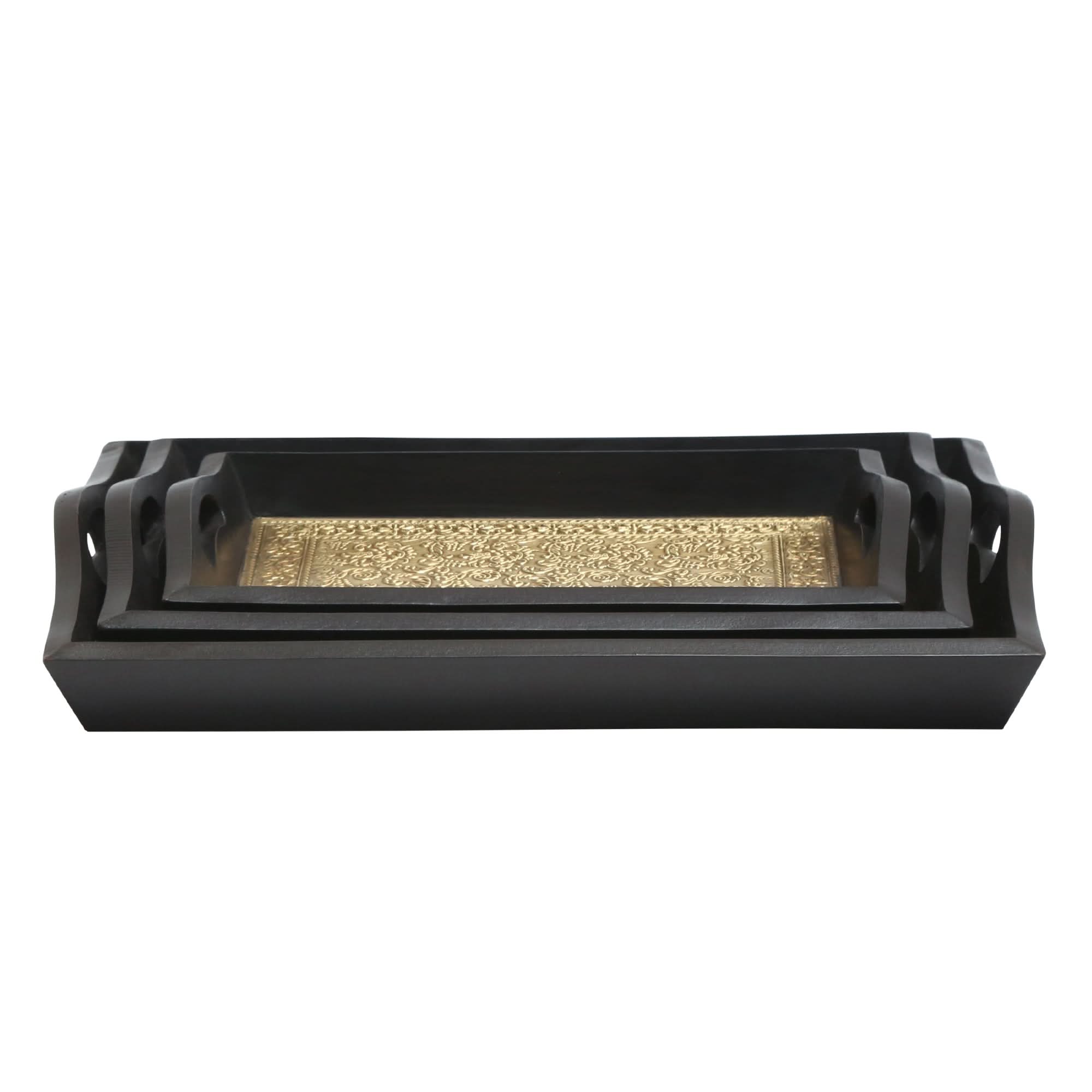 WOODEN TRAY SET OF THREE - Art and craft furniture