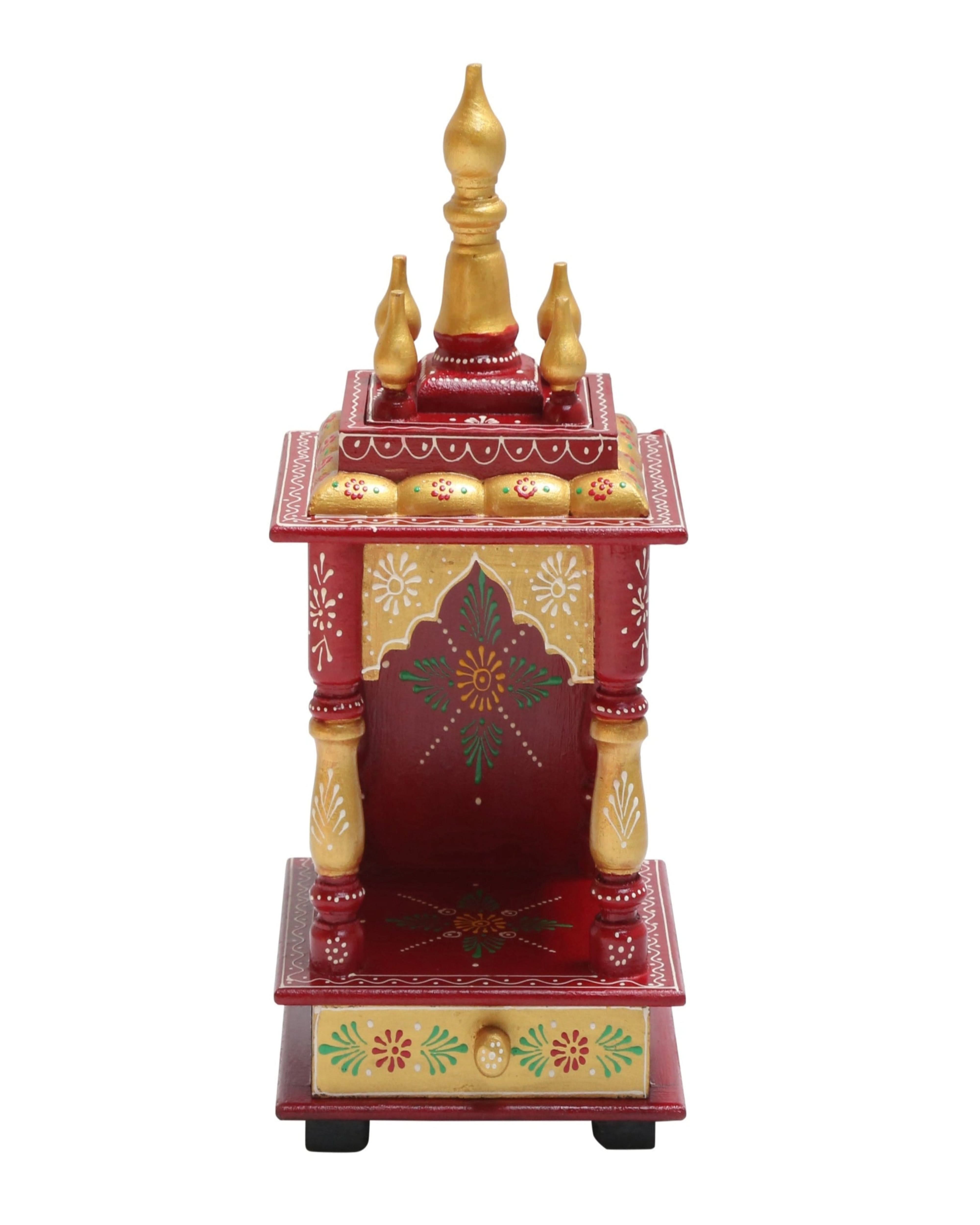 WOODEN SMALL PAINTING TEMPLE - Art and craft furniture