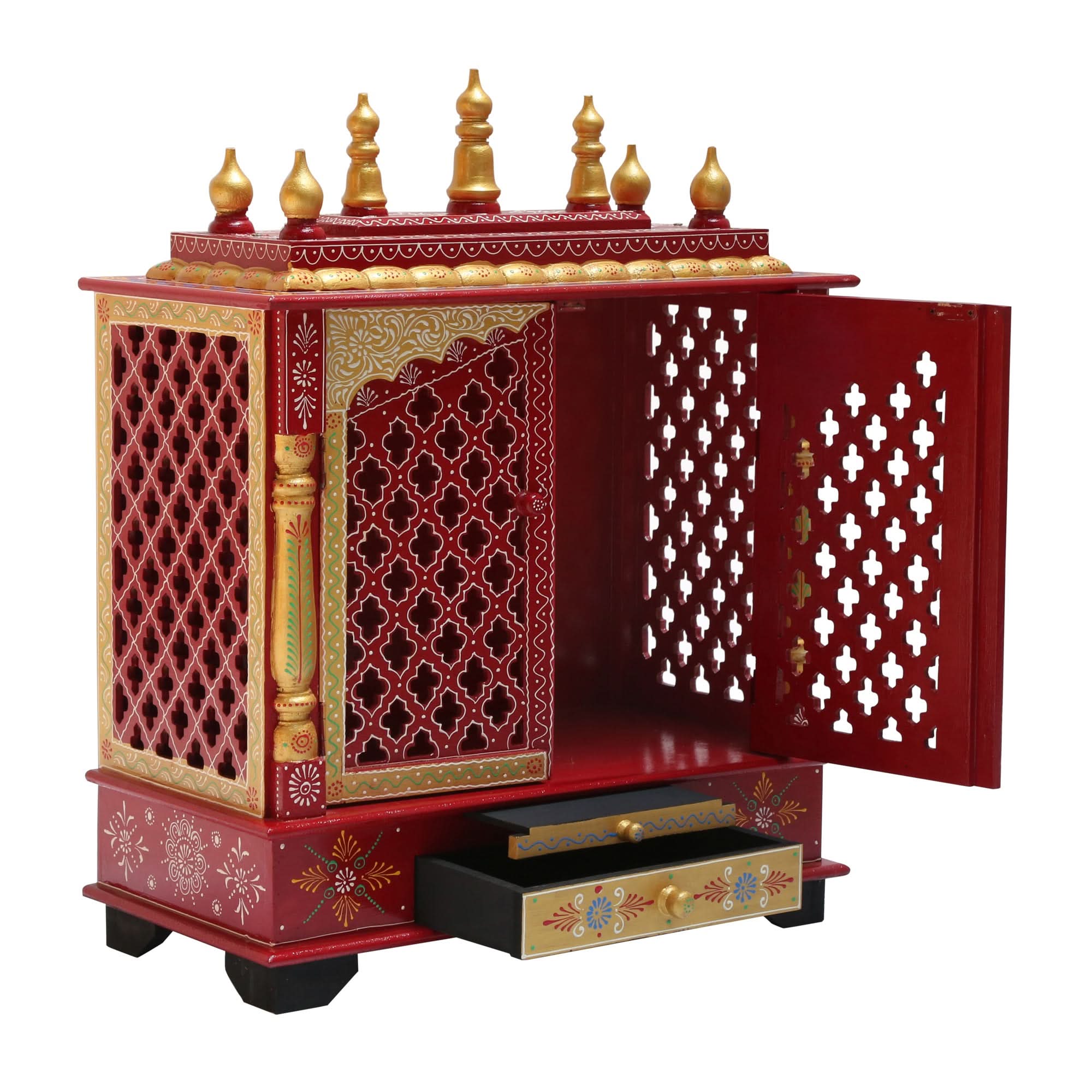 WOODEN SMALL PAINTING TEMPLE - Art and craft furniture