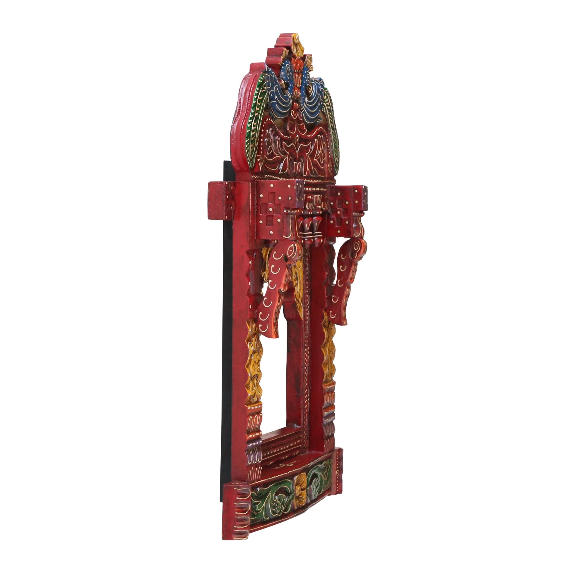 WOODEN JHAROKHA PEACOCK - Art and craft furniture
