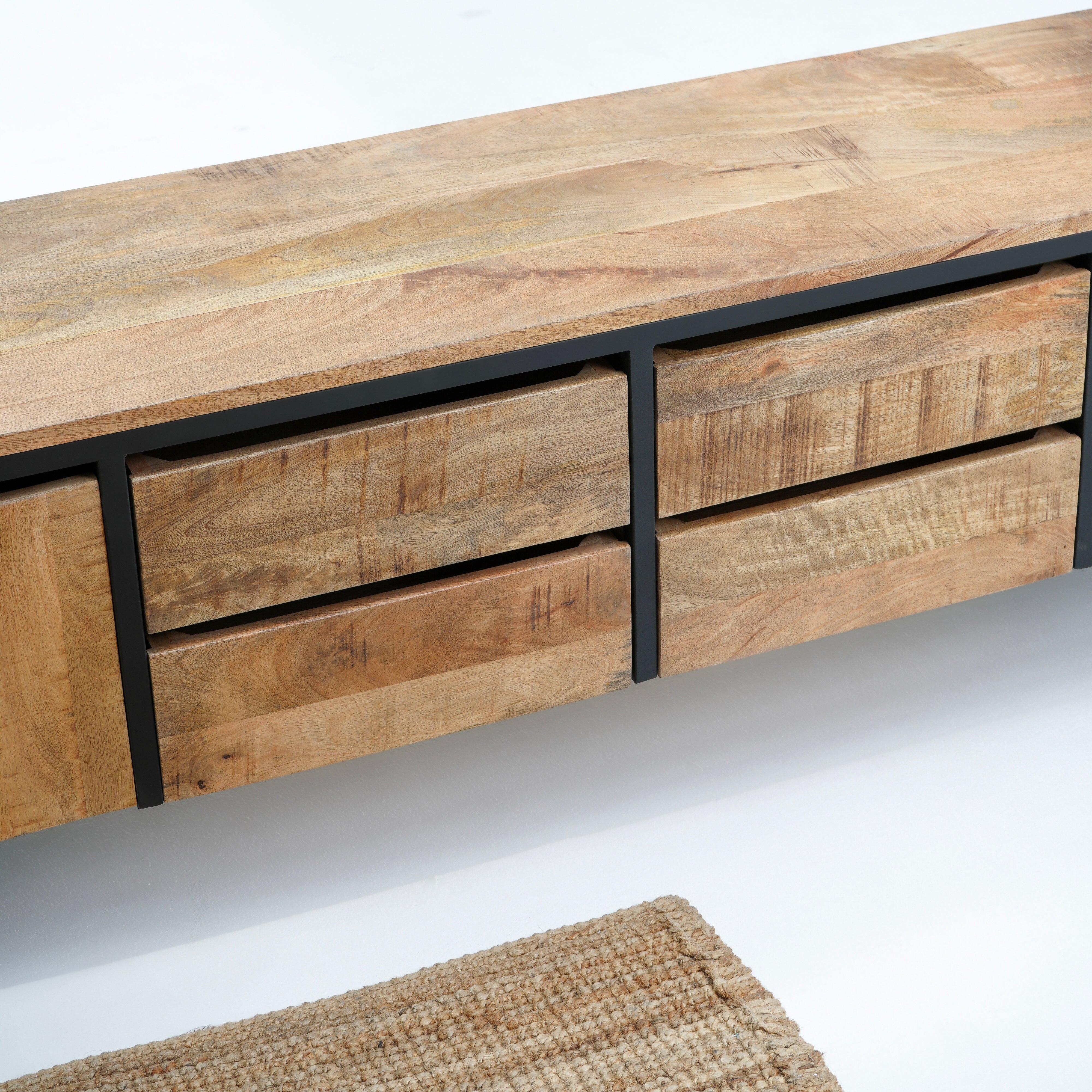 Athens Rough Wood Tv stand