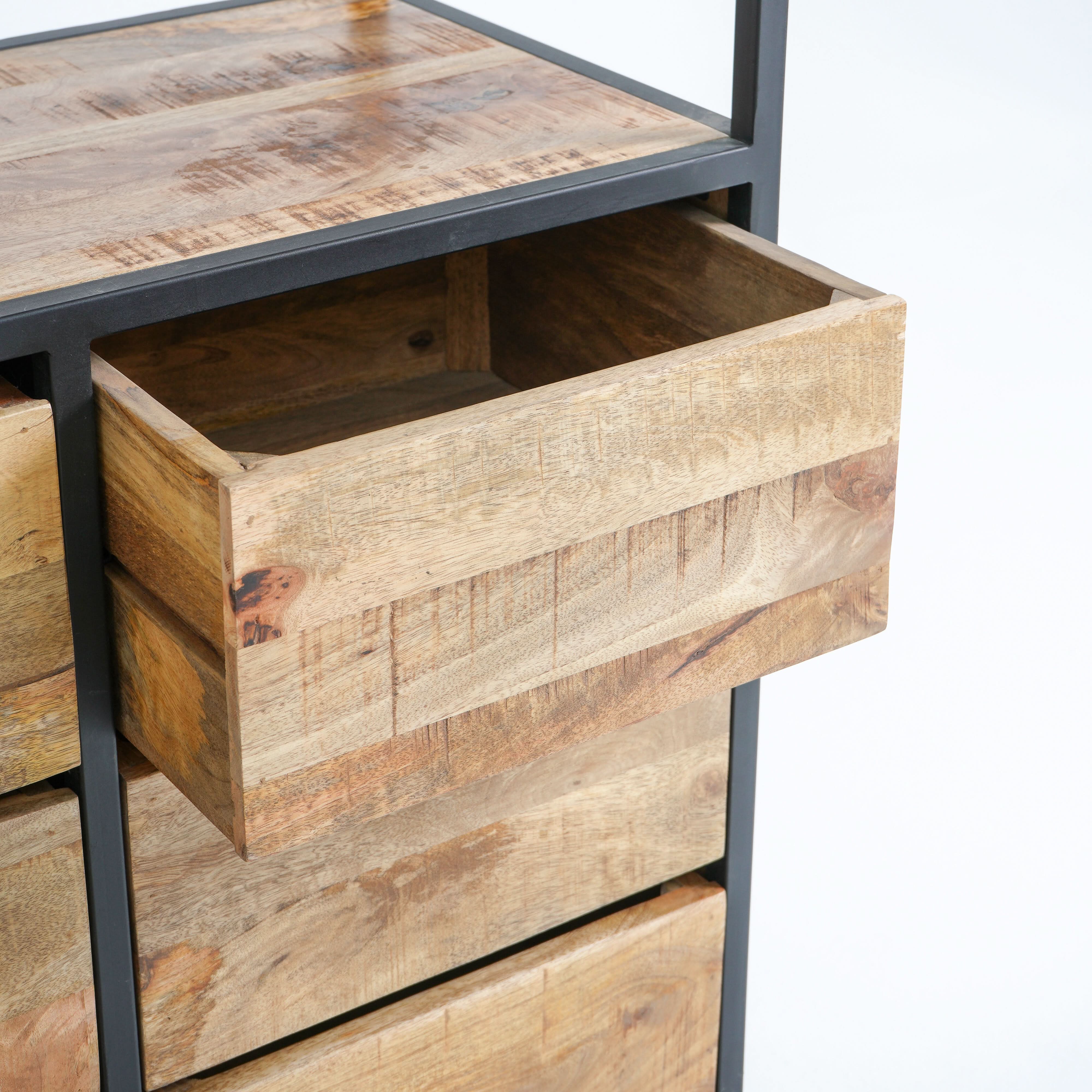 STEELWOOD SIX-DRAWER BOOKSHELF - Art and craft furniture