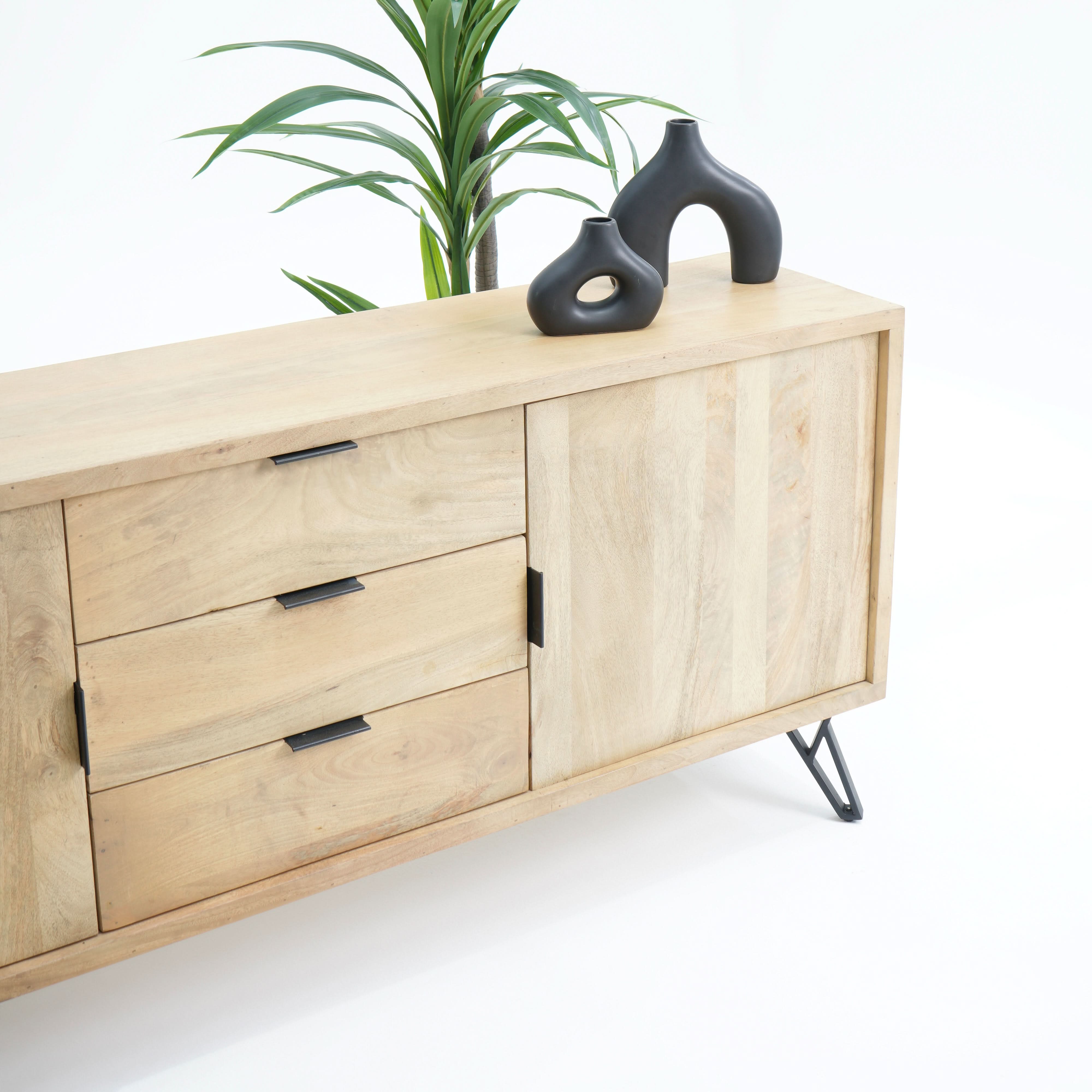 AVENUE TWO DOOR THREE DRAWER SIDEBOARD - Art and craft furniture