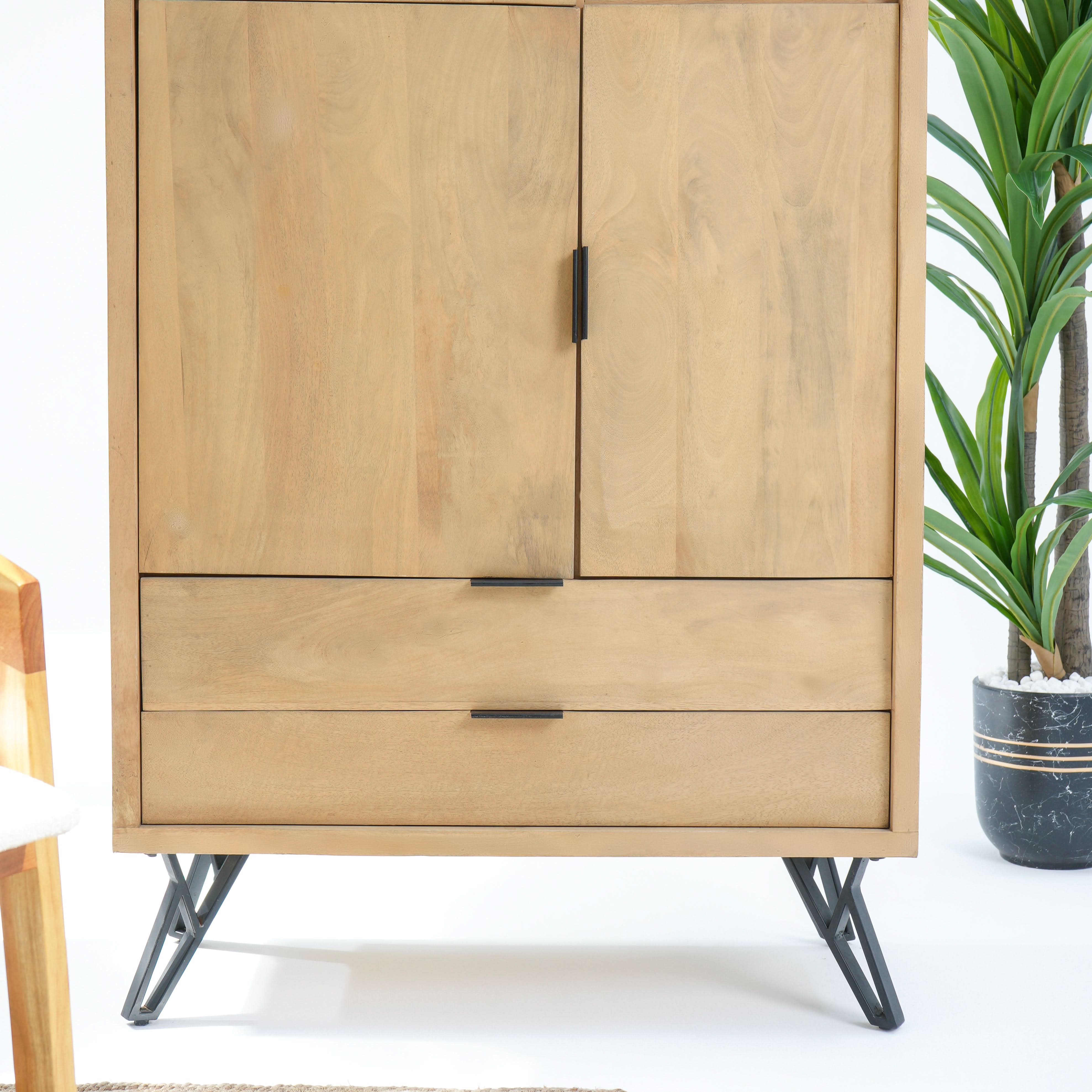 AVENUE TWO DRAWER THREE DOOR CABINET - Art and craft furniture