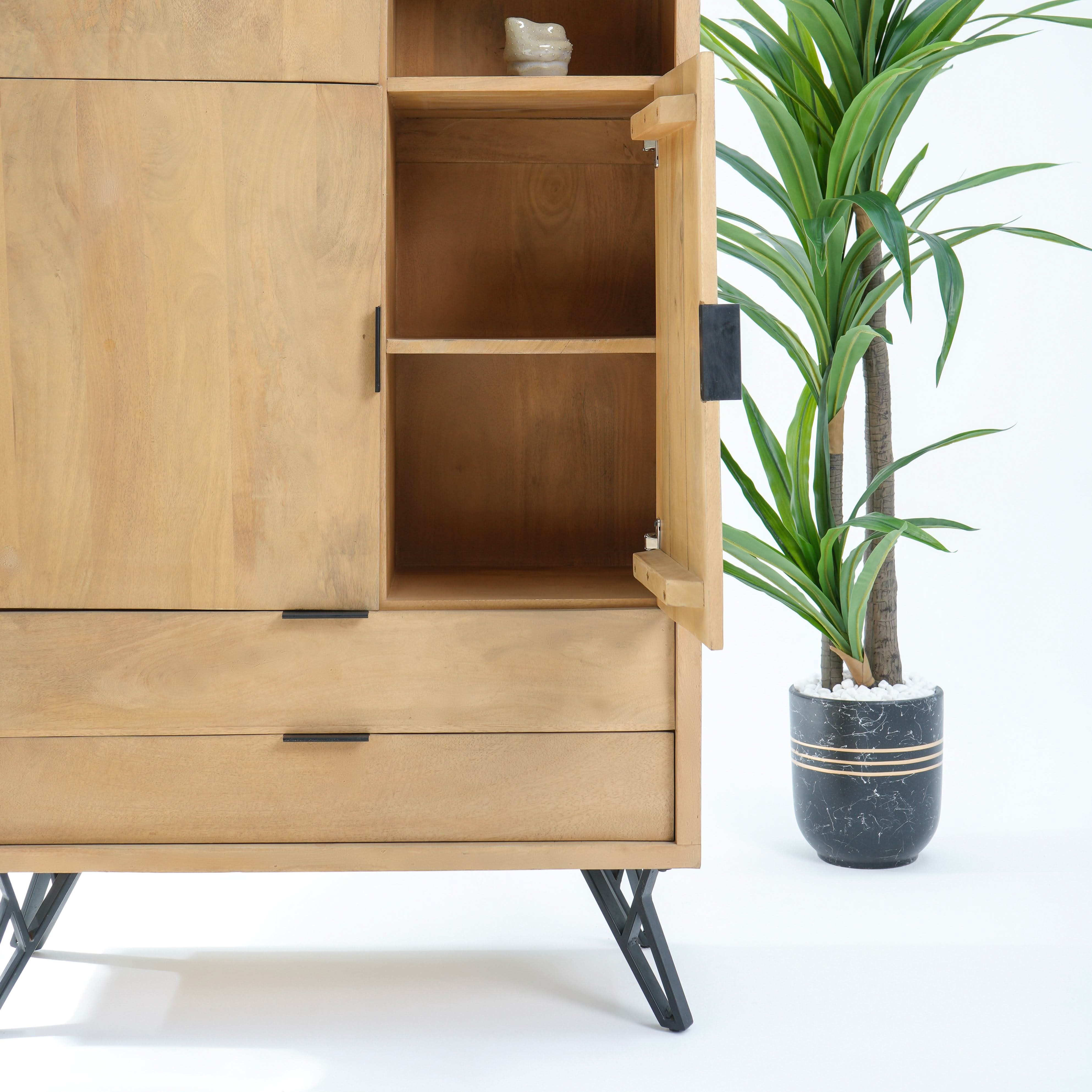 AVENUE TWO DRAWER THREE DOOR CABINET - Art and craft furniture
