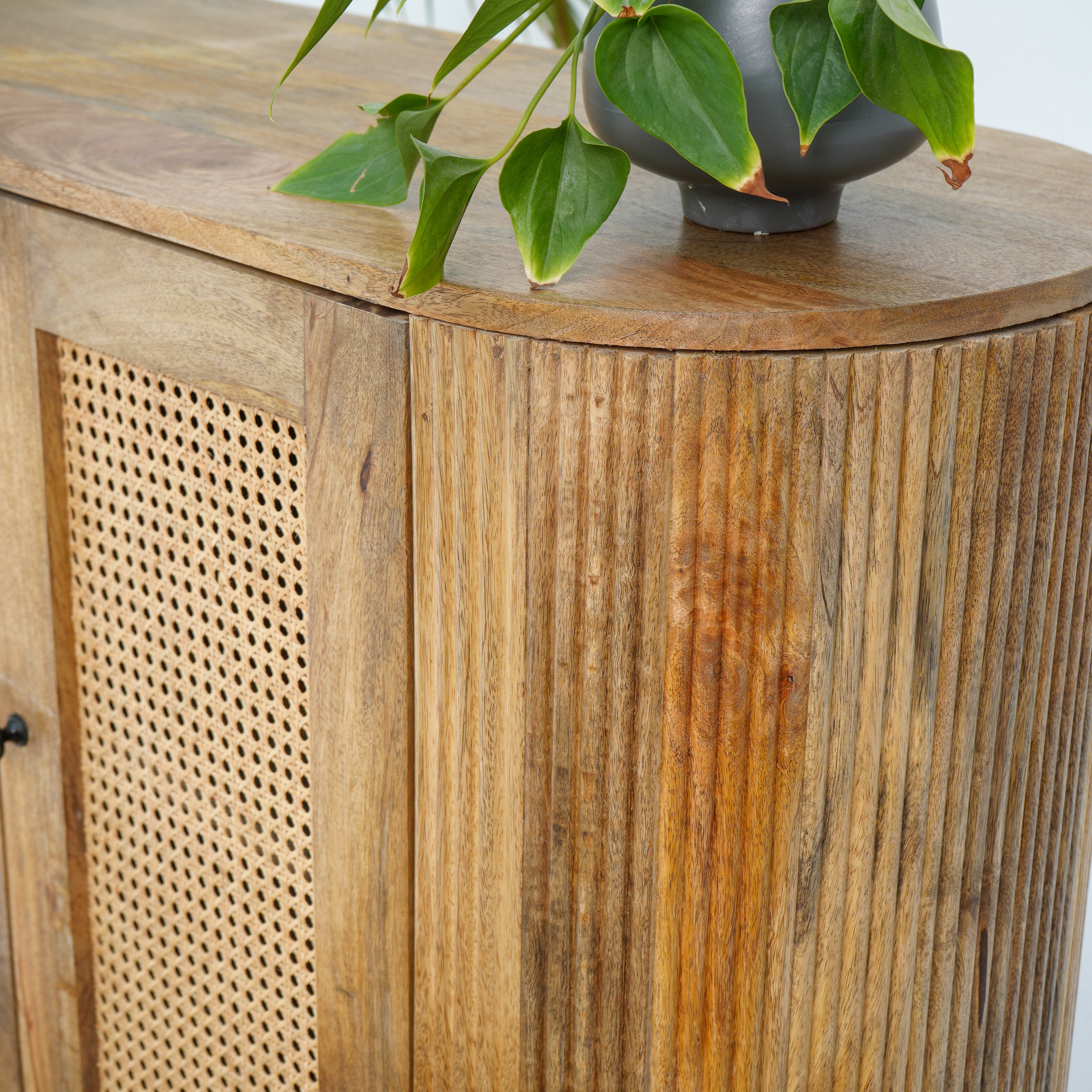 Windsor cane four door sideboard