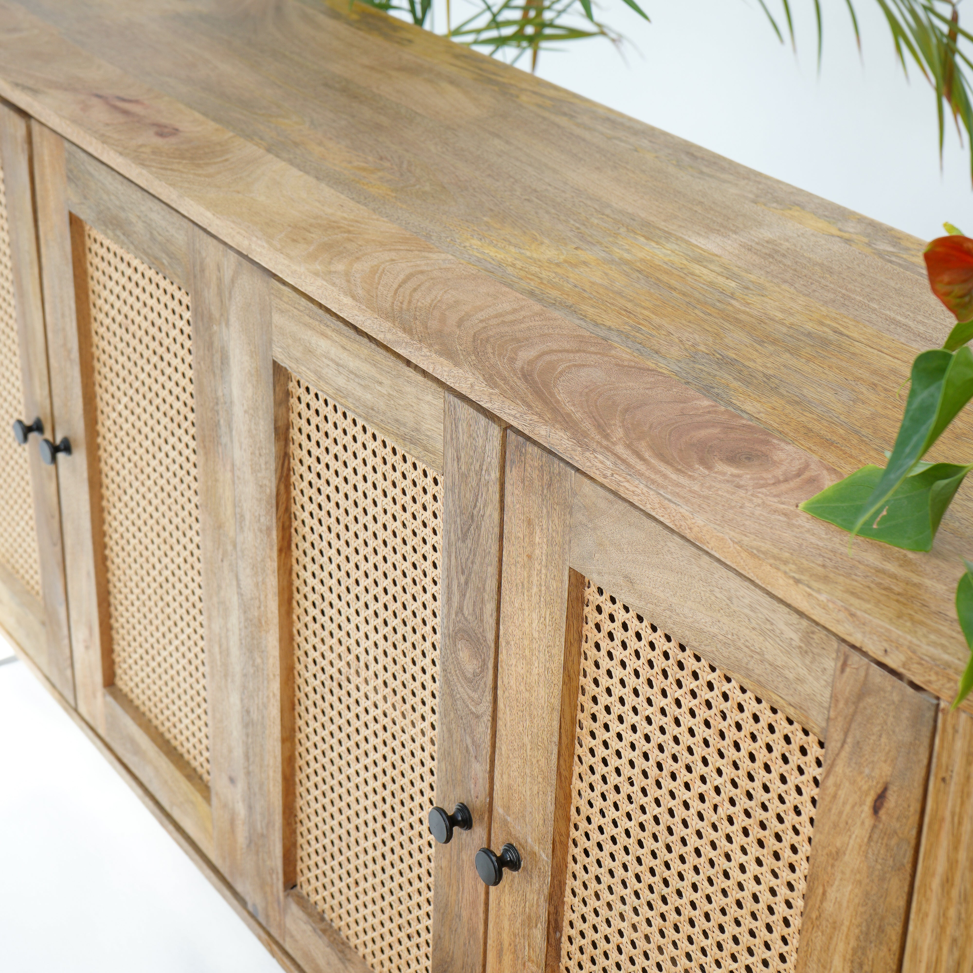 Windsor cane four door sideboard