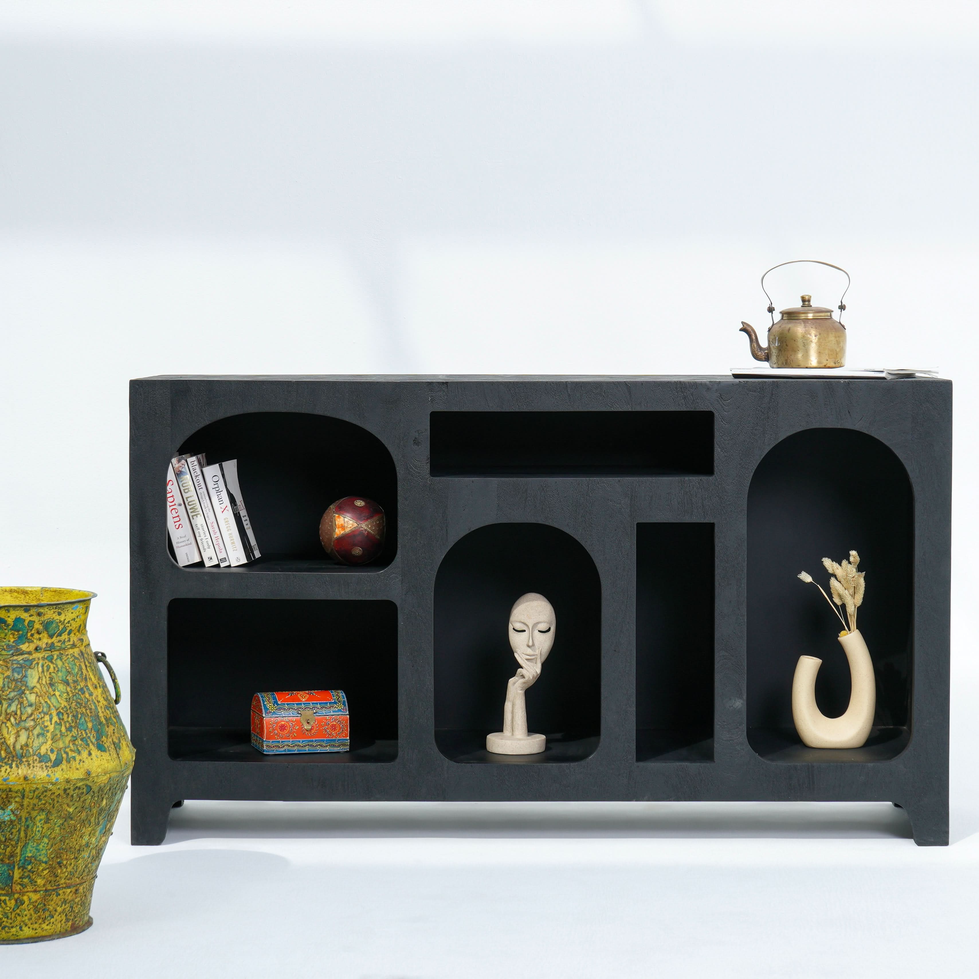 ARCH OPEN BLACK SIDEBOARD - Art and craft furniture