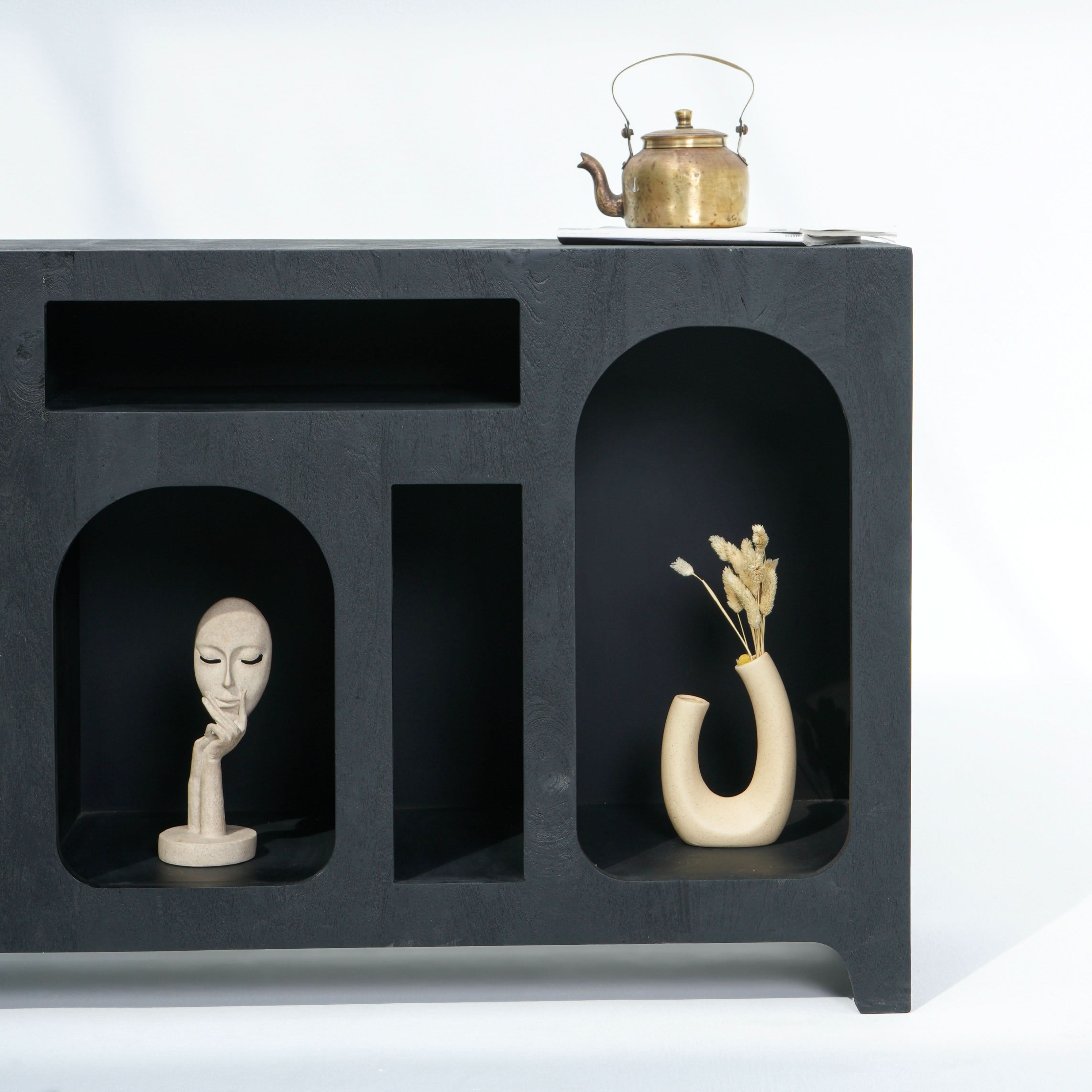 ARCH OPEN BLACK SIDEBOARD - Art and craft furniture