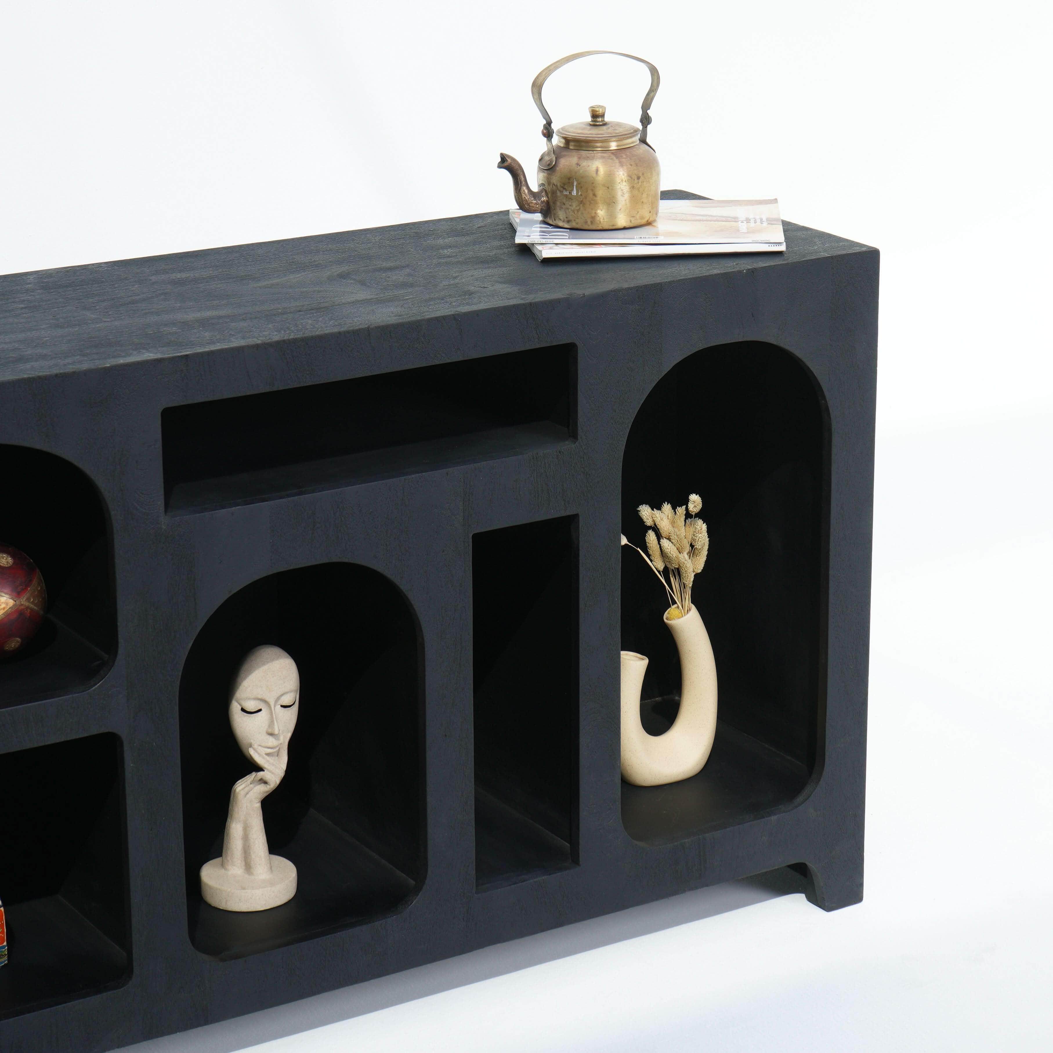 ARCH OPEN BLACK SIDEBOARD - Art and craft furniture