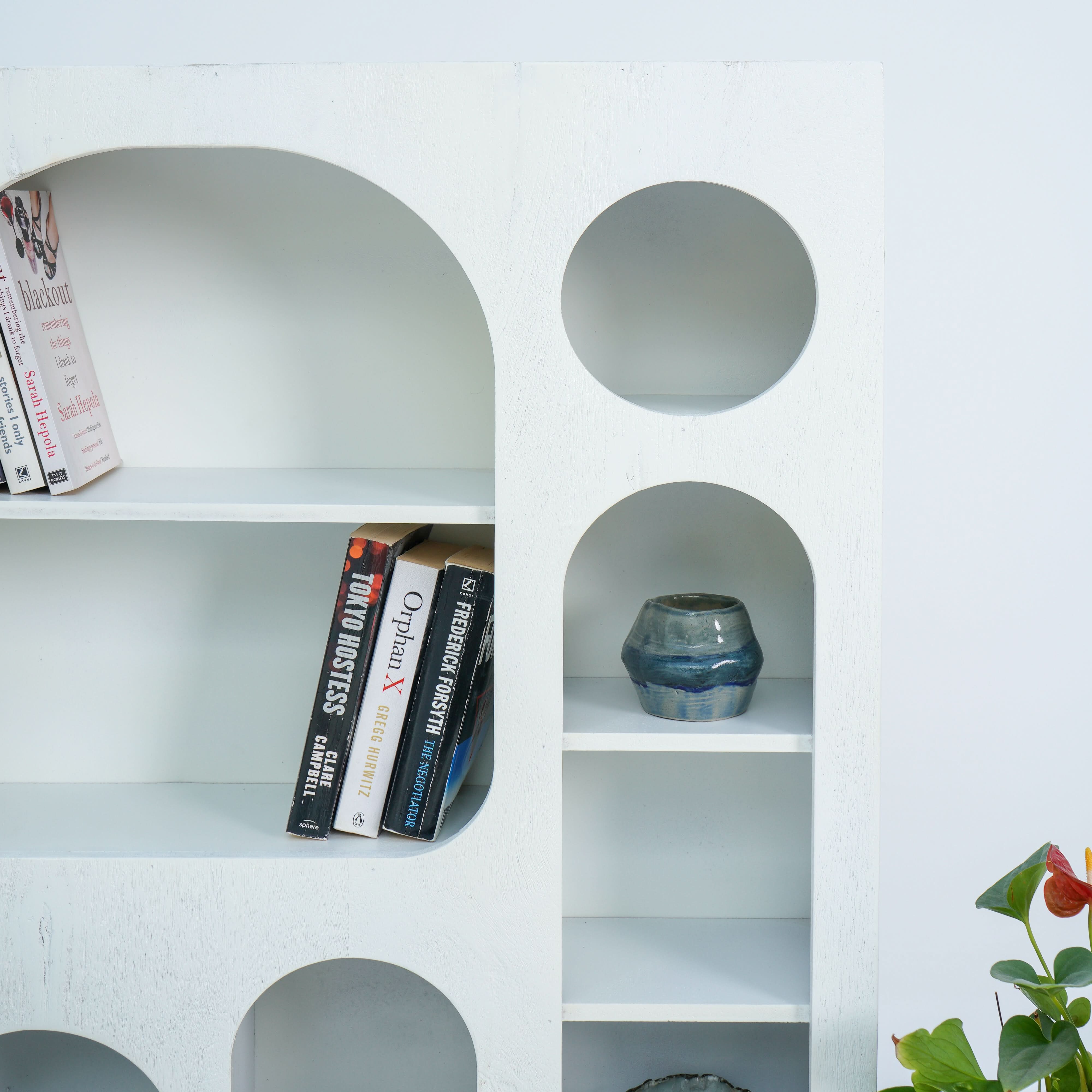 ARCH WALL HANGING OPEN BOOKSHELF - Art and craft furniture