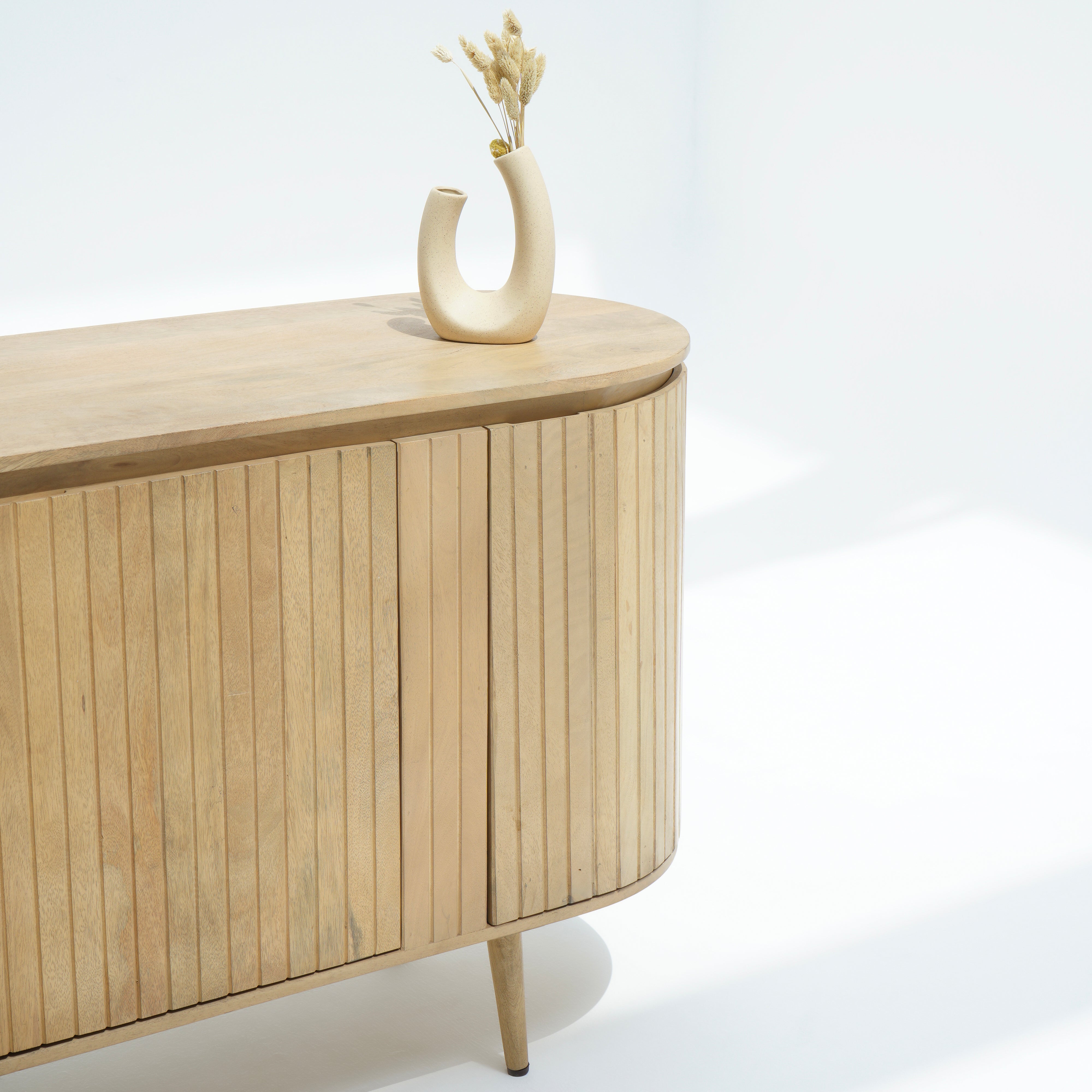 Riviera half round sideboard