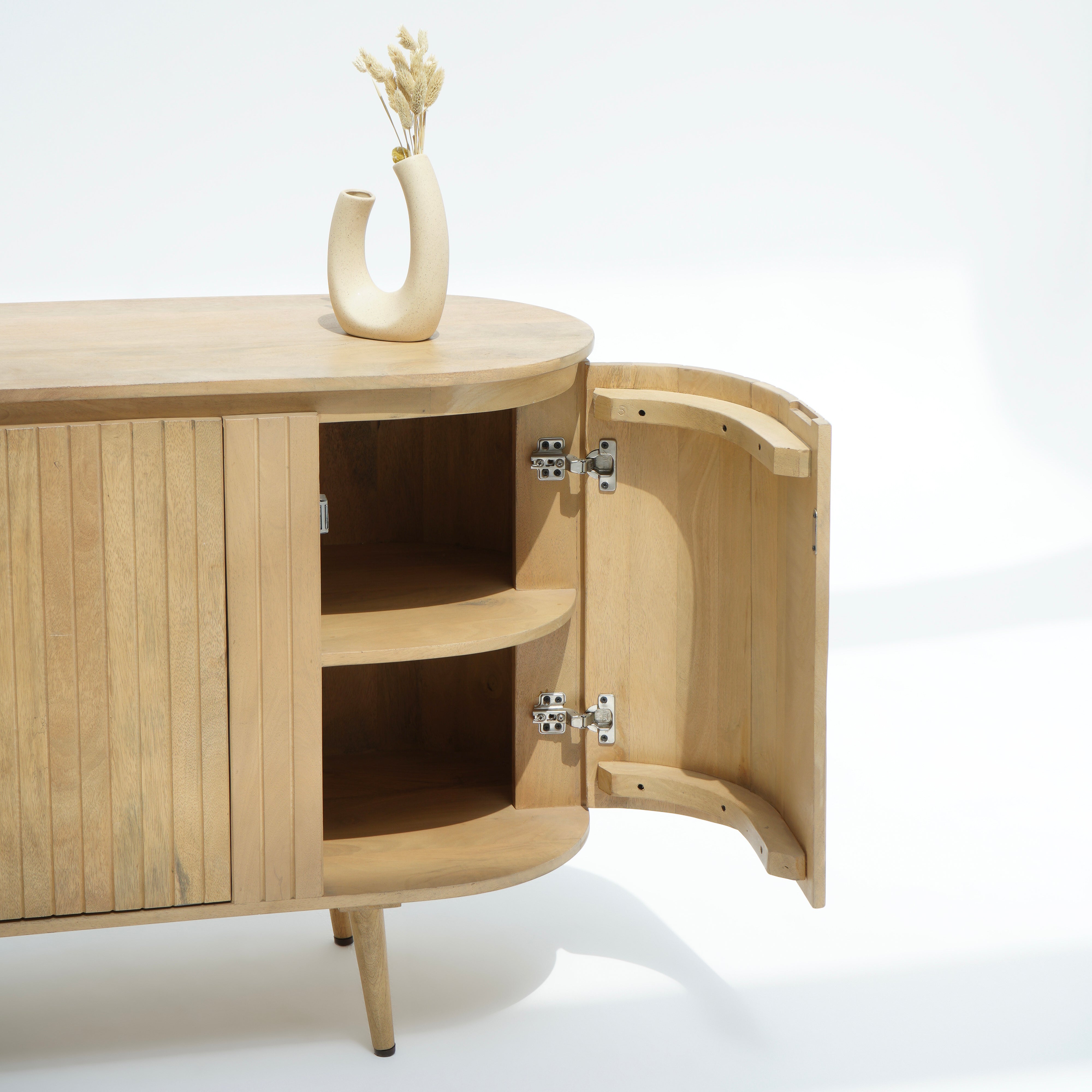 Riviera half round sideboard