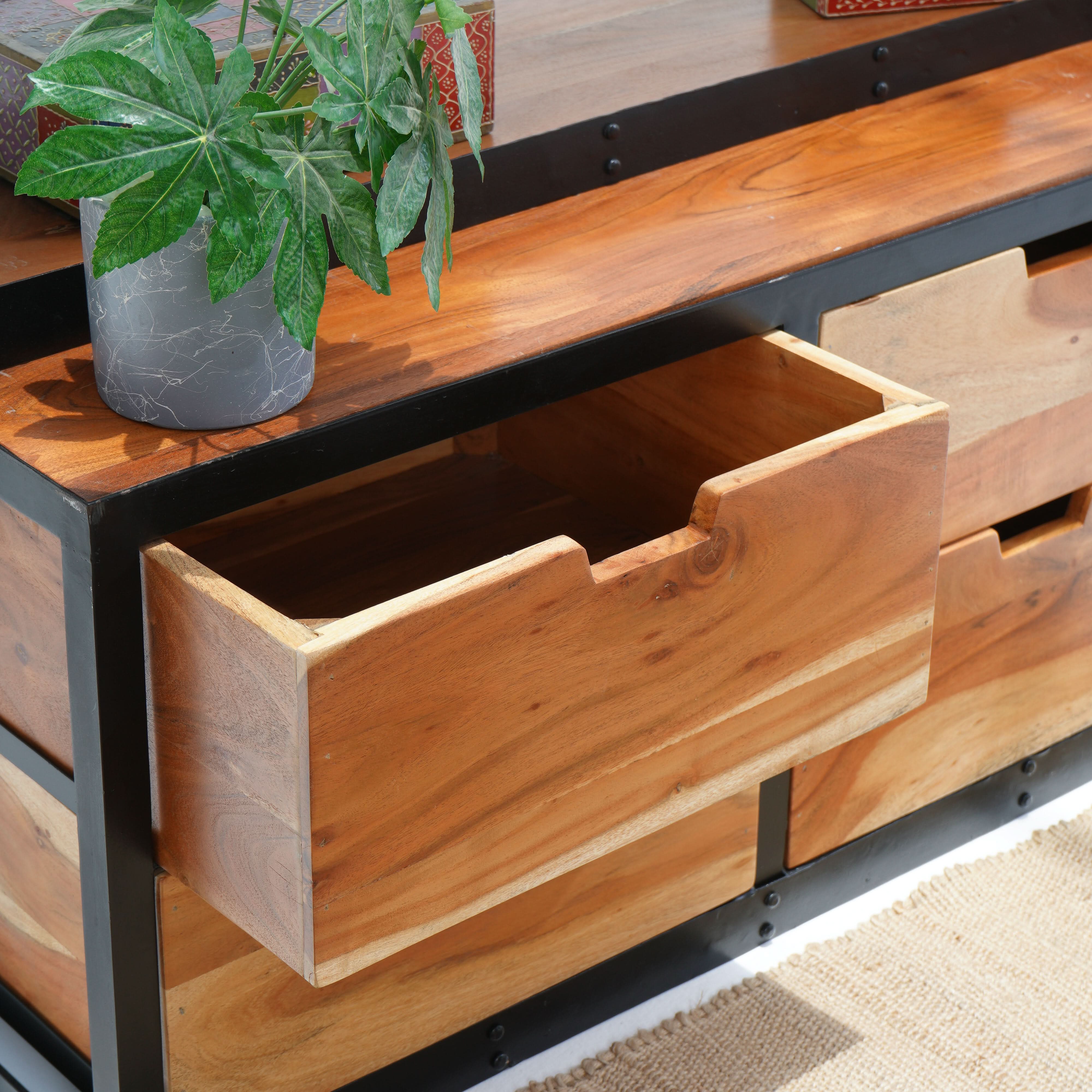 ACACIA WOODEN BOOKSHELF - Art and craft furniture