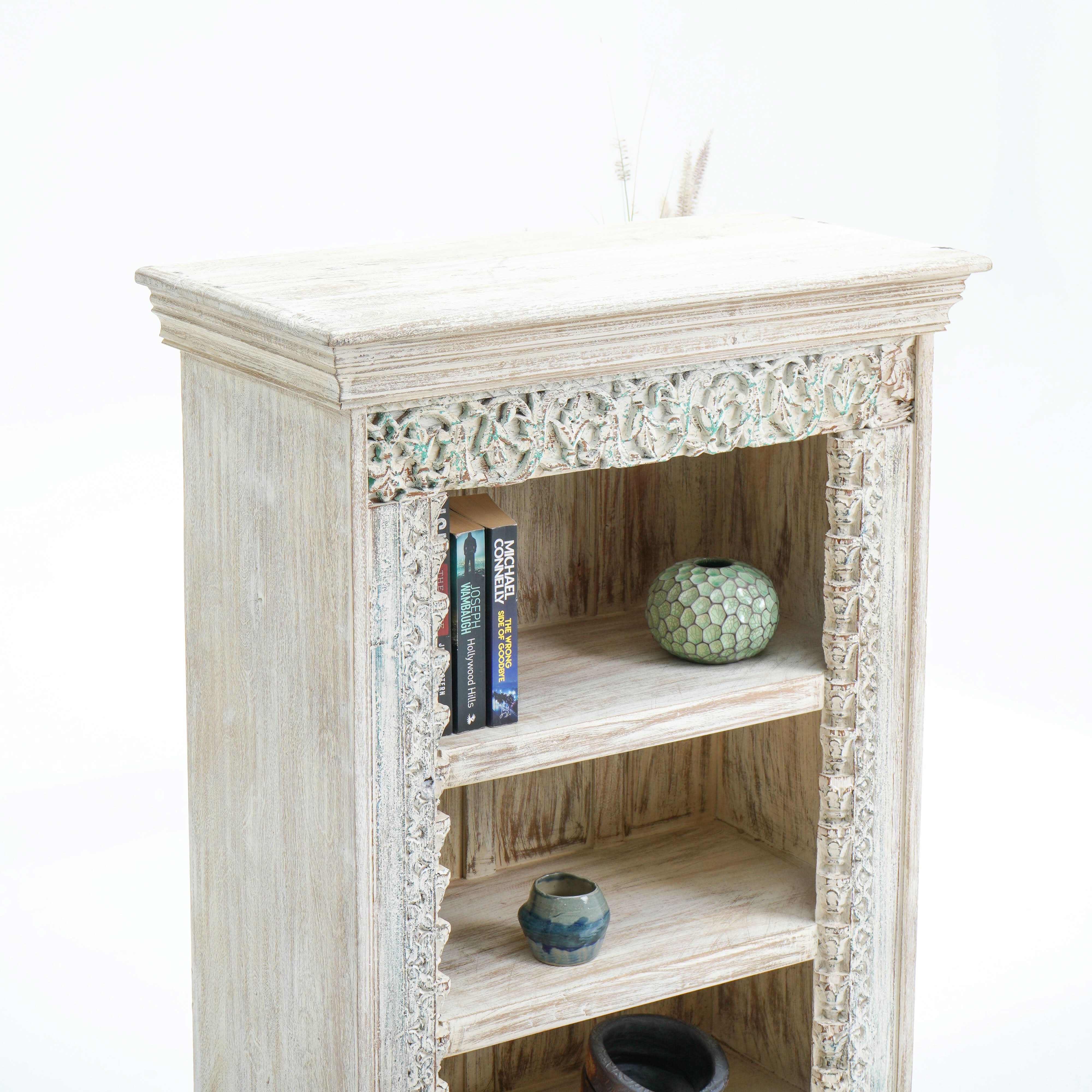 RUSTIC LUXE WOODEN BOOKSHELF - Art and craft furniture
