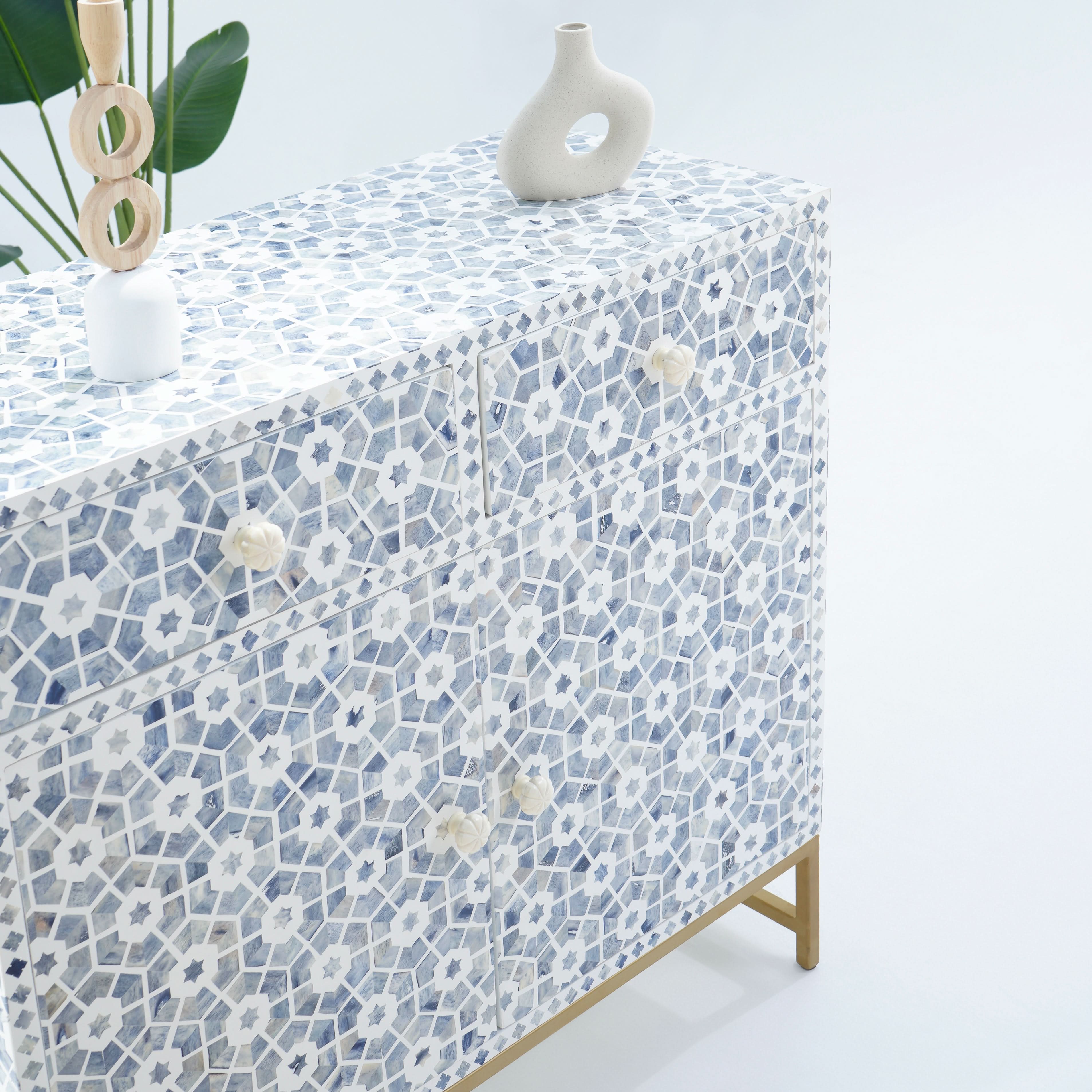 INLAY TWO DRAWER SIDEBOARD - Art and craft furniture